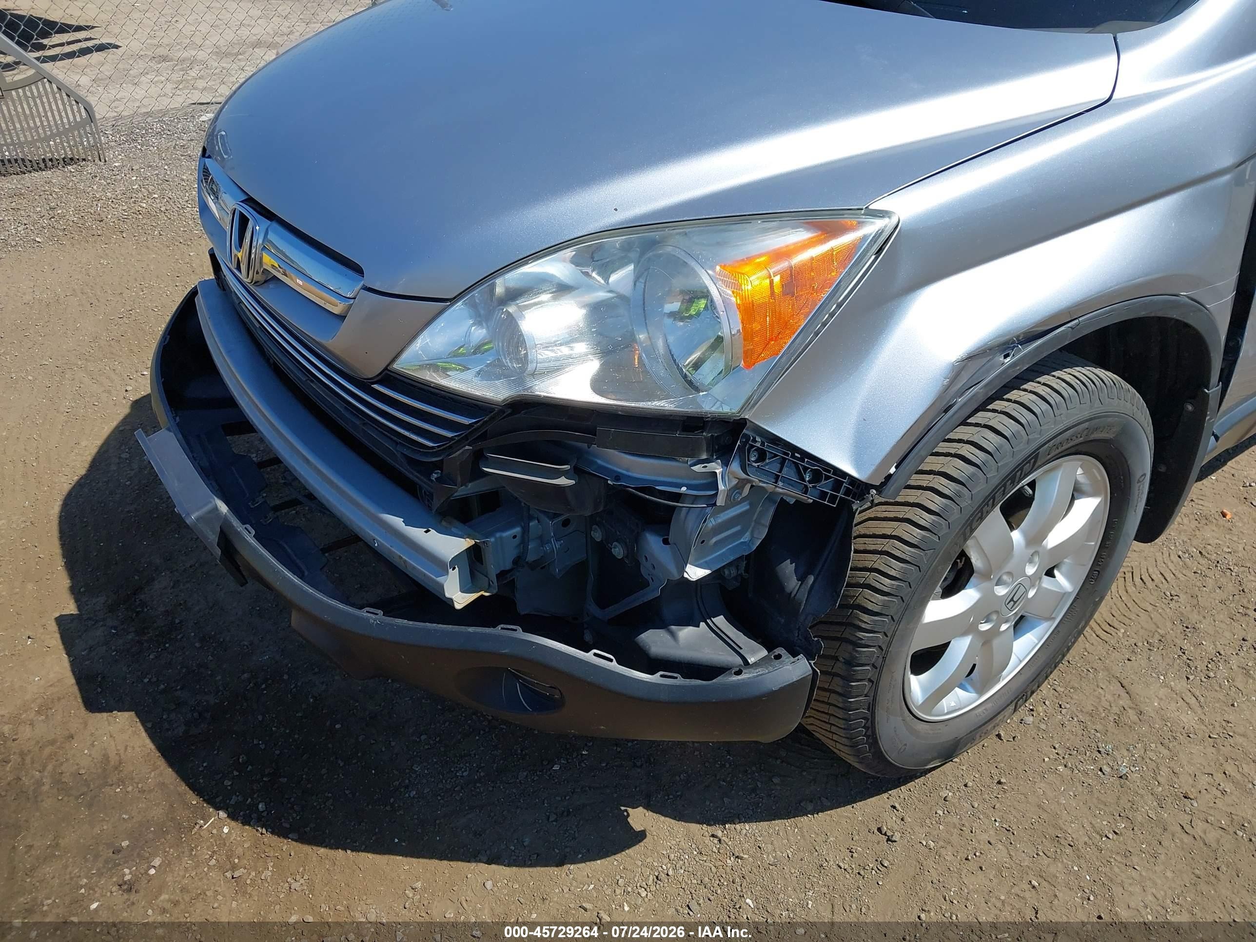 2008 Honda Cr-v Ex Silver vin: JHLRE48518C002210