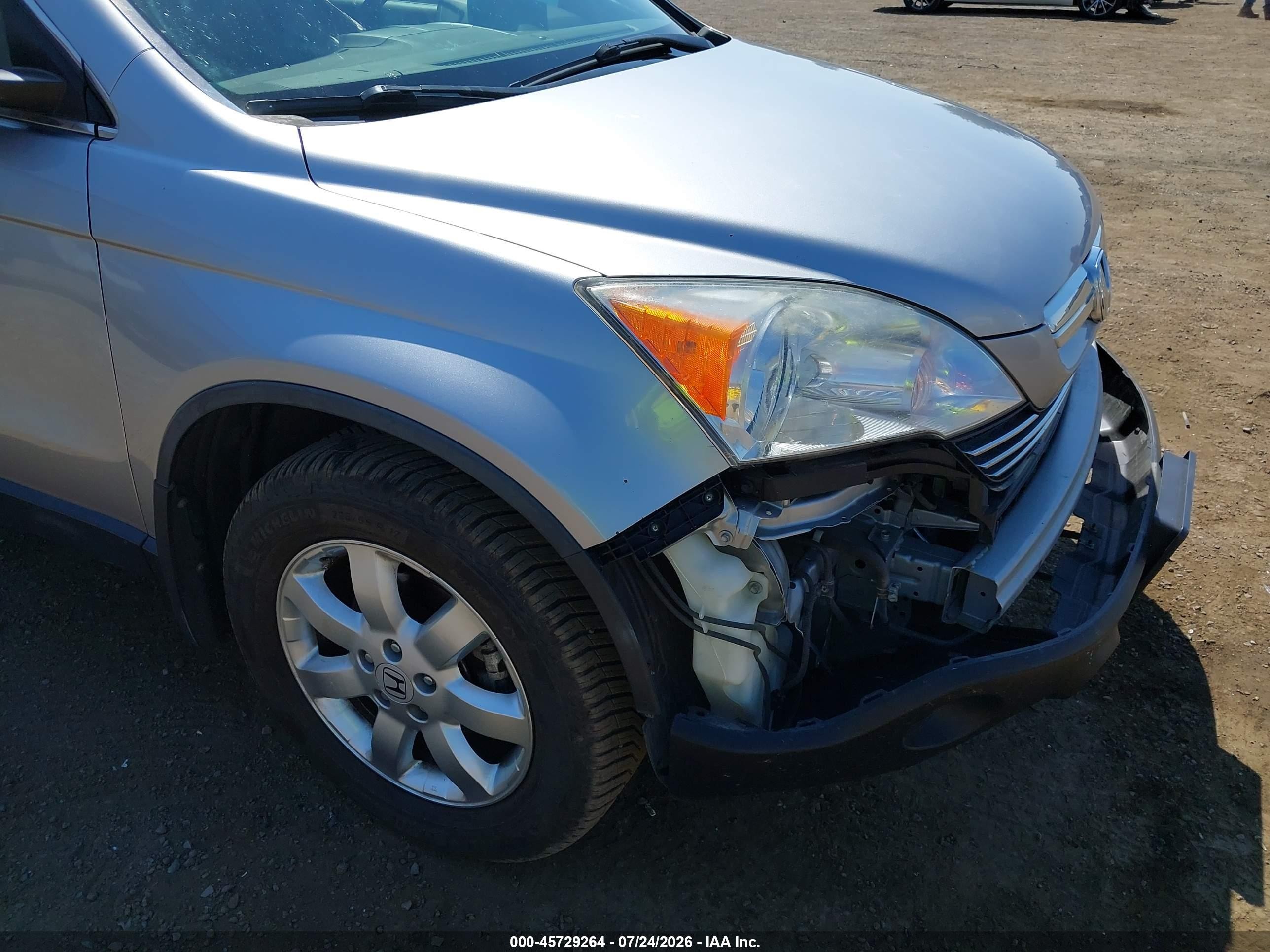 2008 Honda Cr-v Ex Silver vin: JHLRE48518C002210