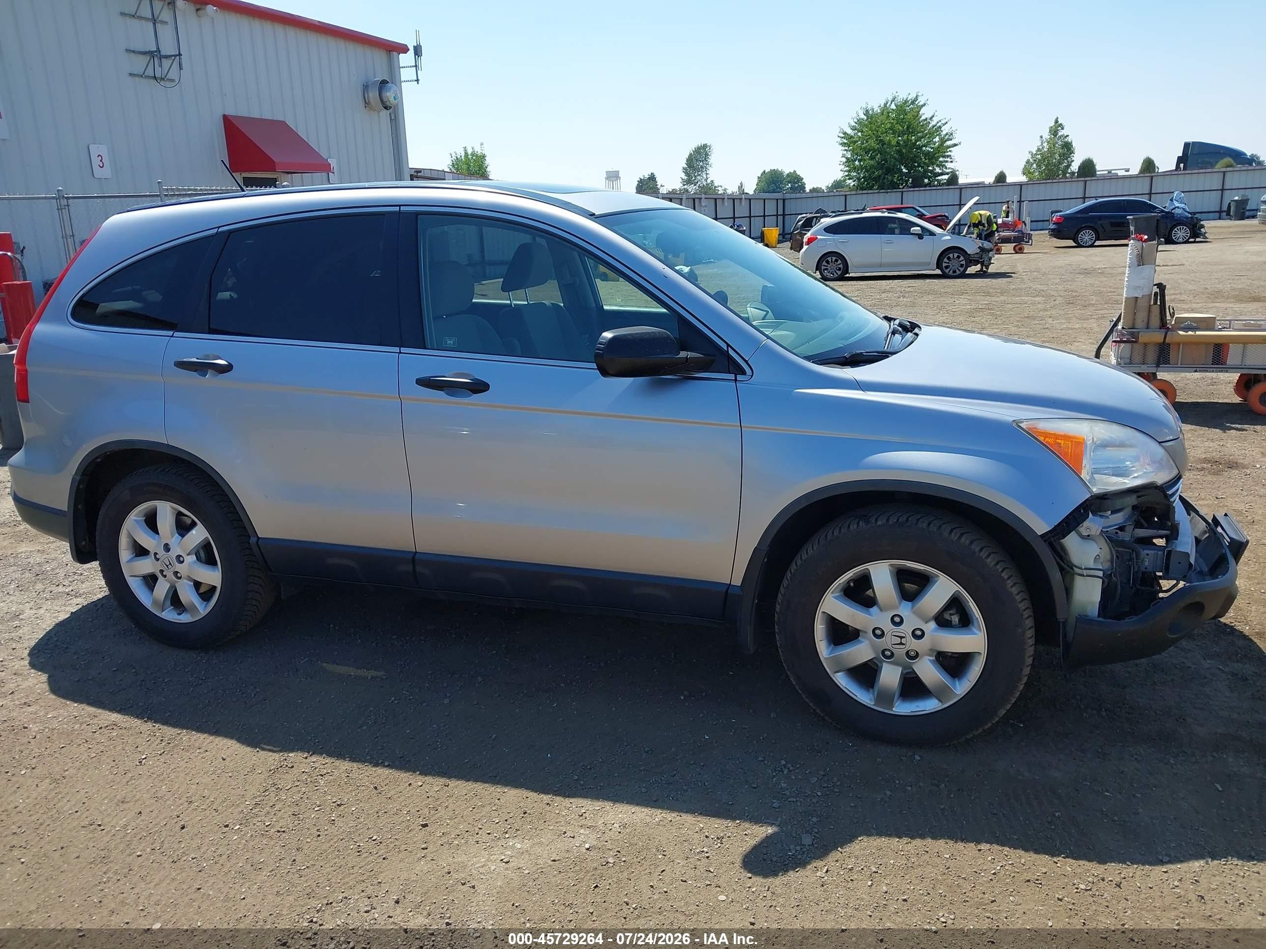 2008 Honda Cr-v Ex Silver vin: JHLRE48518C002210