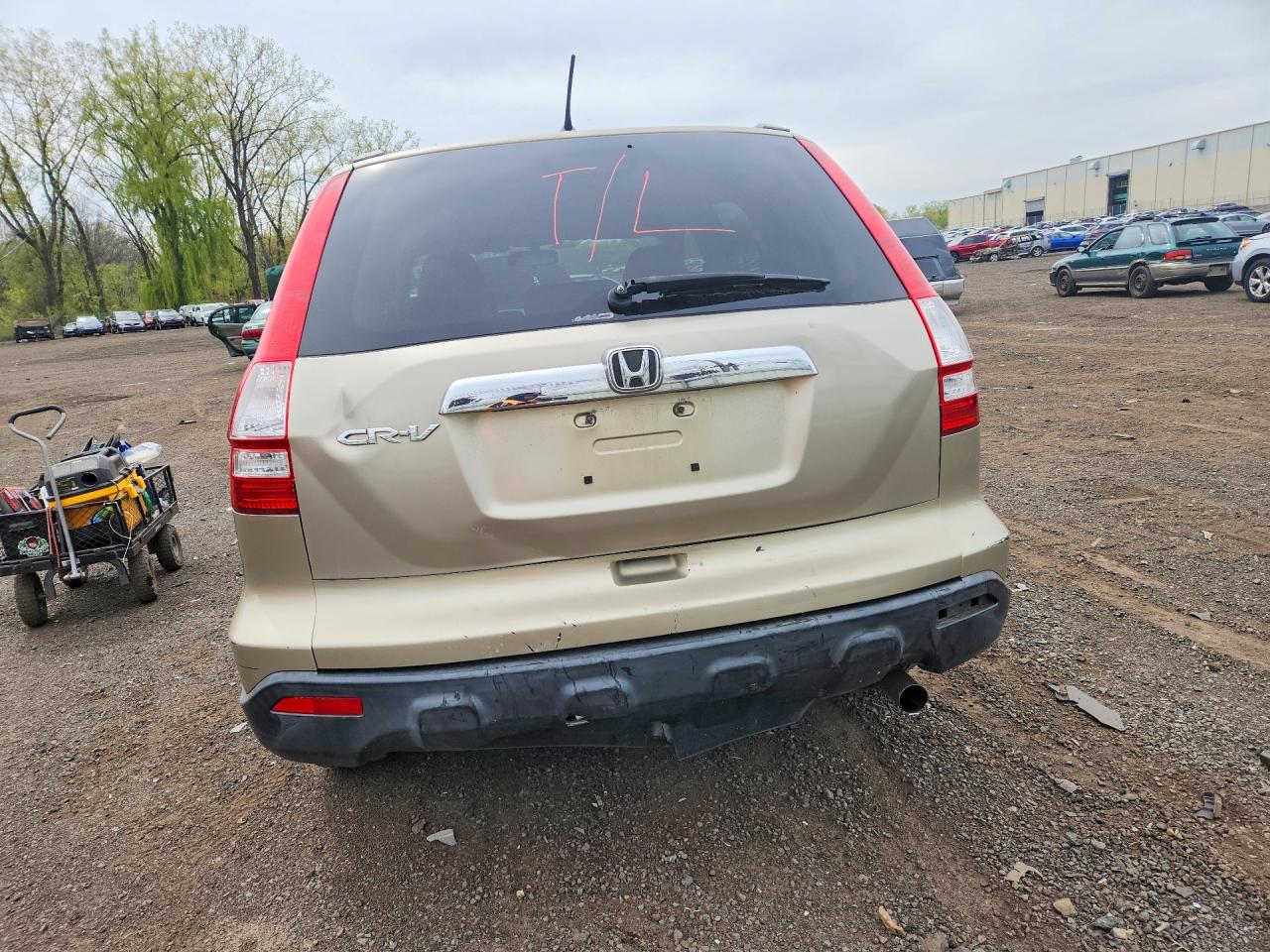 2008 Honda Cr-v Ex Cream vin: JHLRE48518C042982