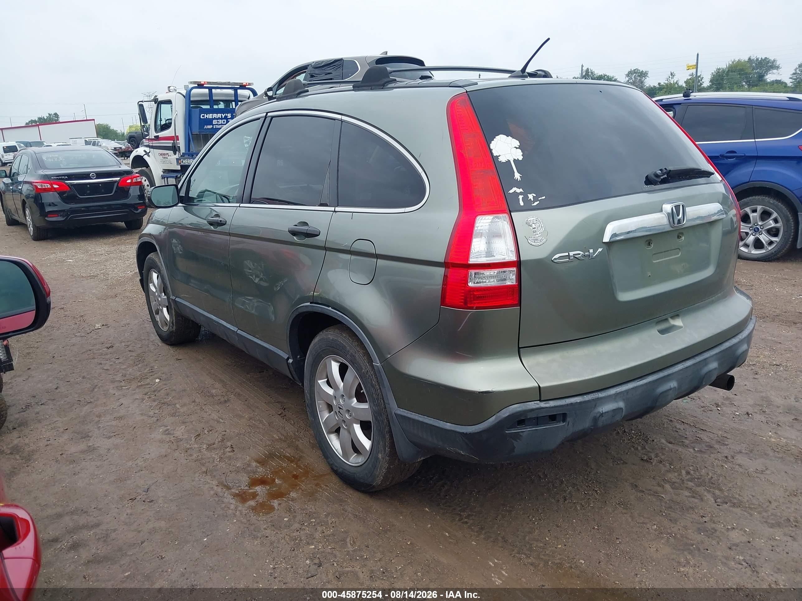 2008 Honda Cr-v Ex Green vin: JHLRE48518C044473