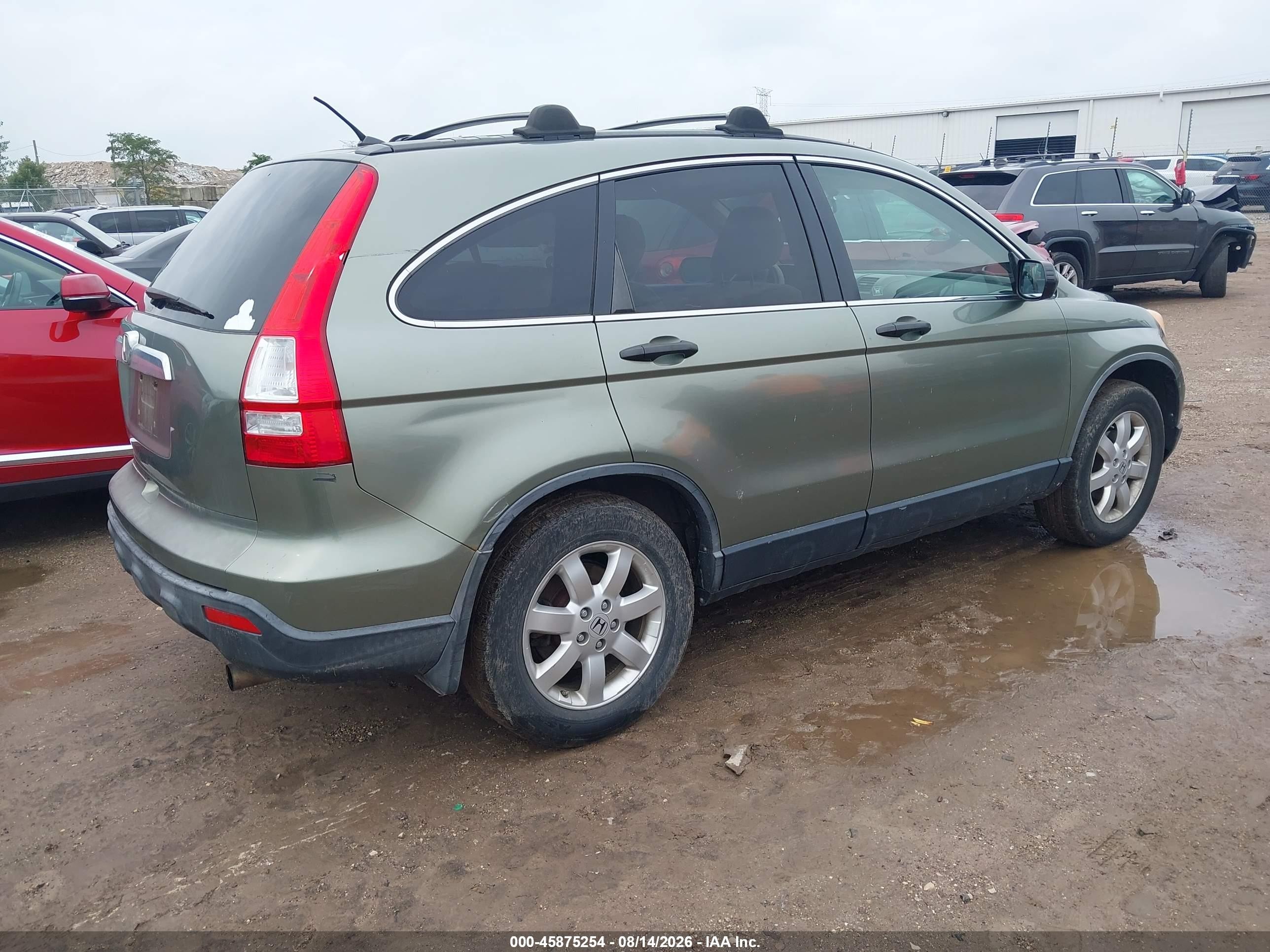 2008 Honda Cr-v Ex Green vin: JHLRE48518C044473
