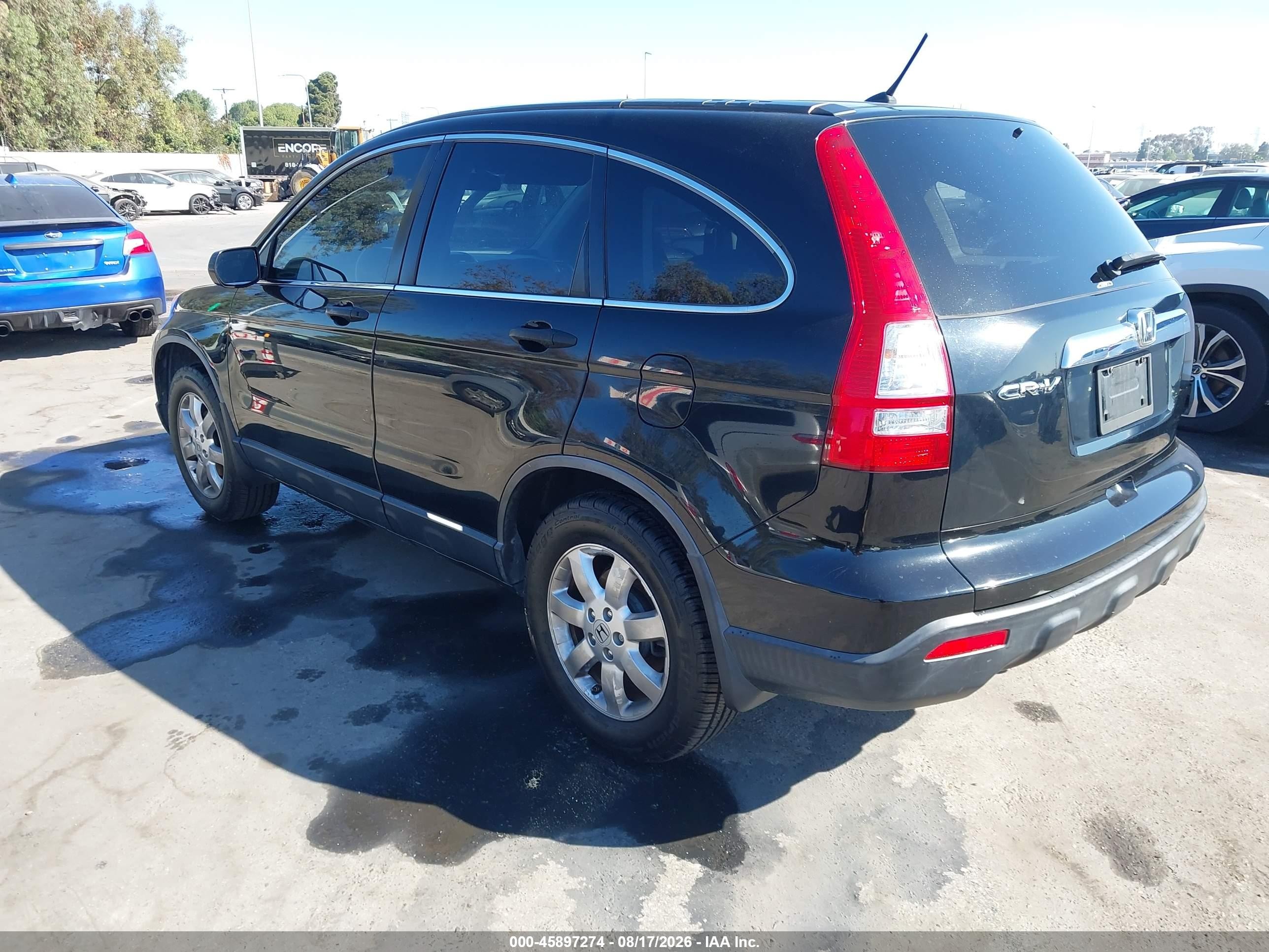 2009 Honda Cr-v Ex Black vin: JHLRE48519C019610