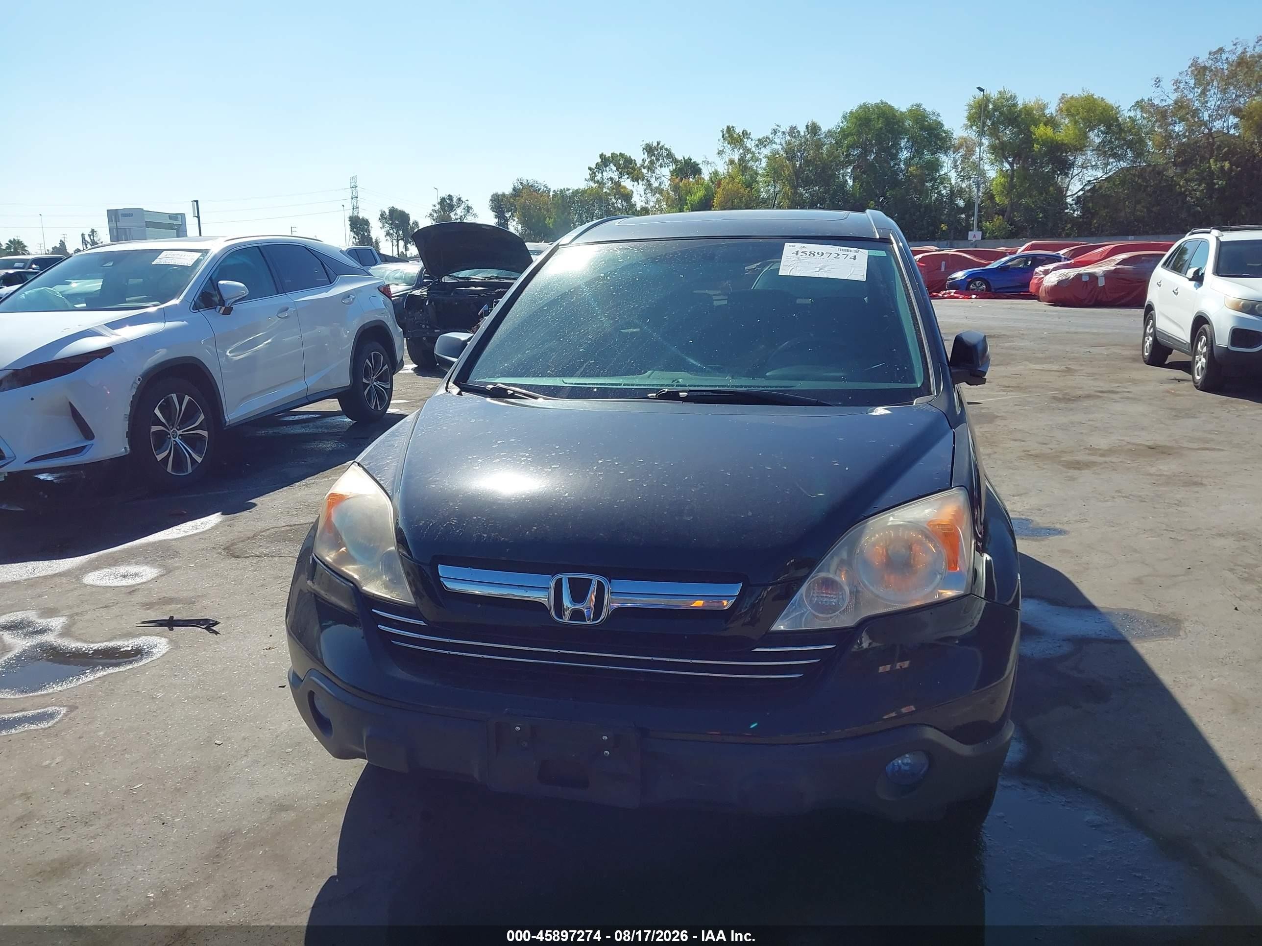 2009 Honda Cr-v Ex Black vin: JHLRE48519C019610