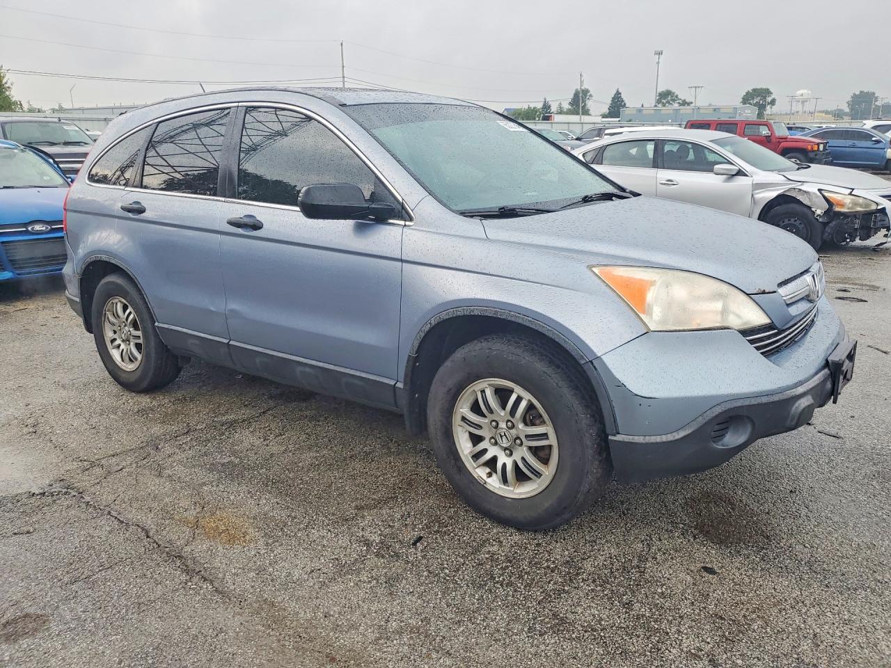 2007 Honda Cr-v Ex Blue vin: JHLRE48527C002201
