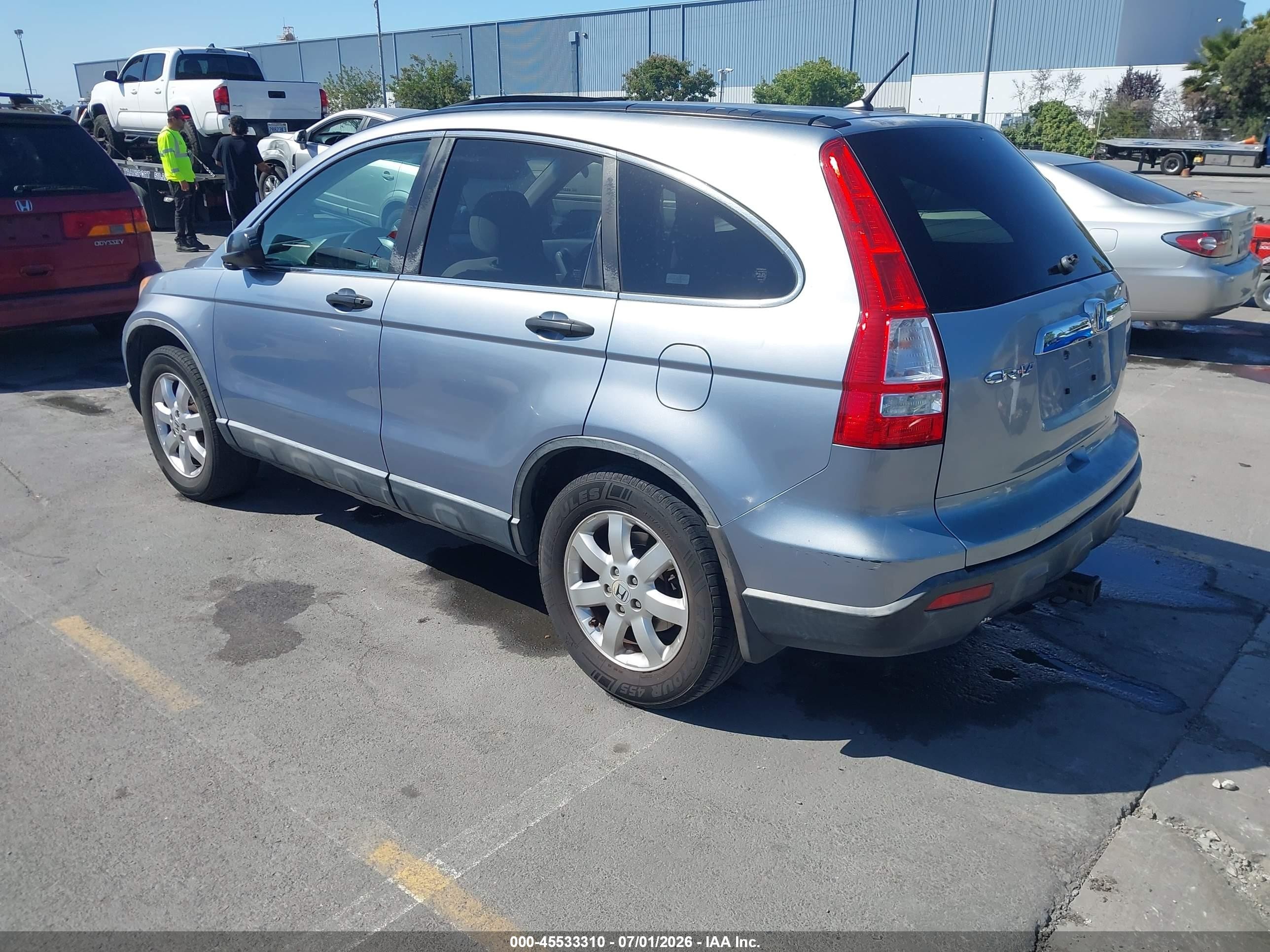 2007 Honda Cr-v Ex Blue vin: JHLRE48527C008726