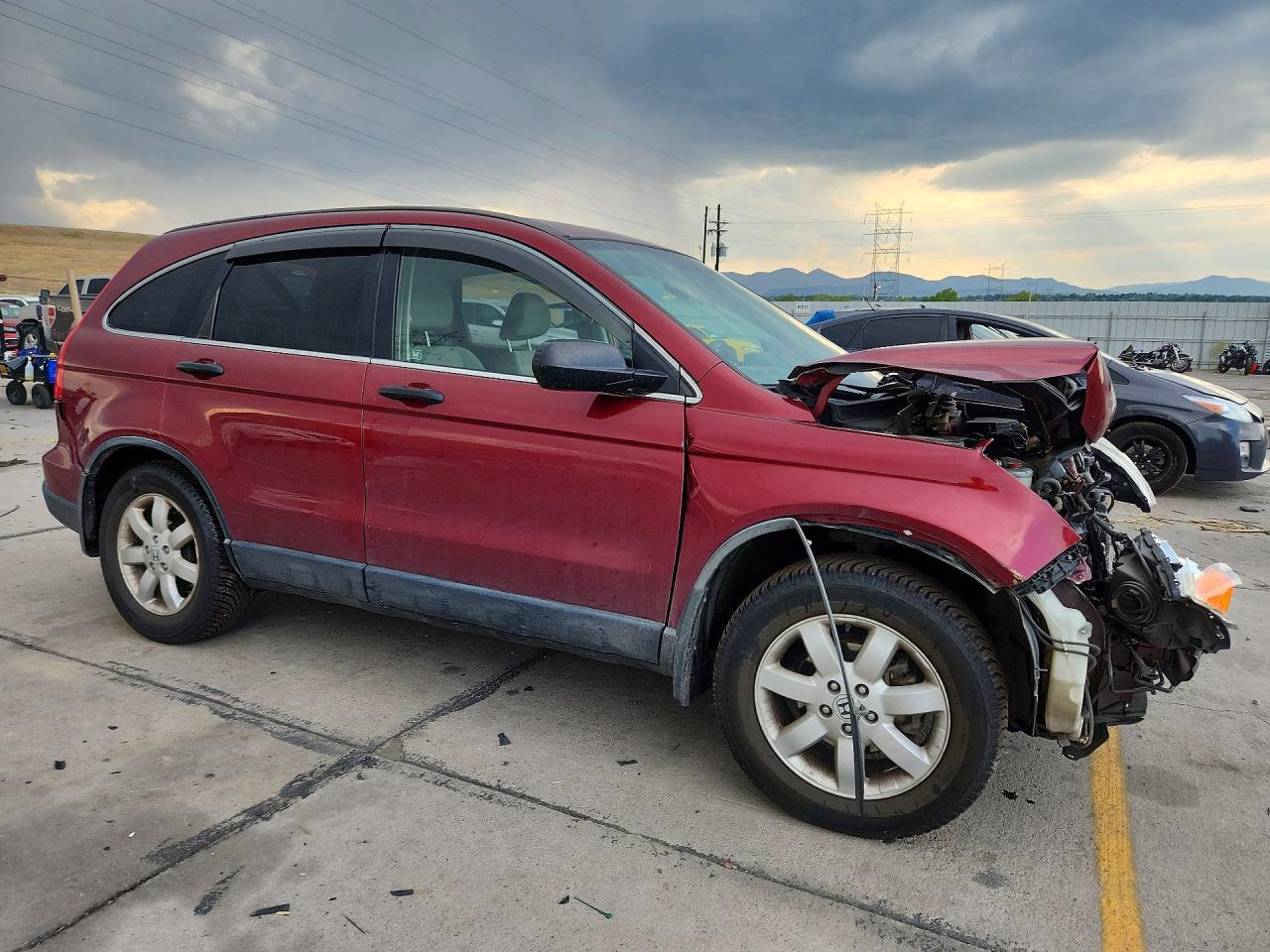 2007 Honda Cr-v Ex Maroon vin: JHLRE48527C019404