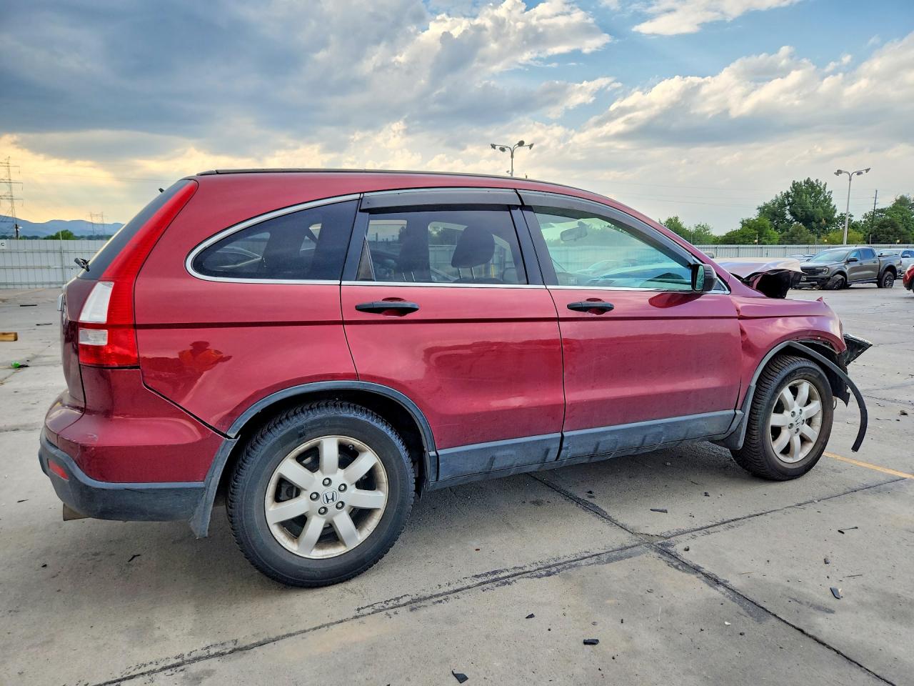 2007 Honda Cr-v Ex Maroon vin: JHLRE48527C019404