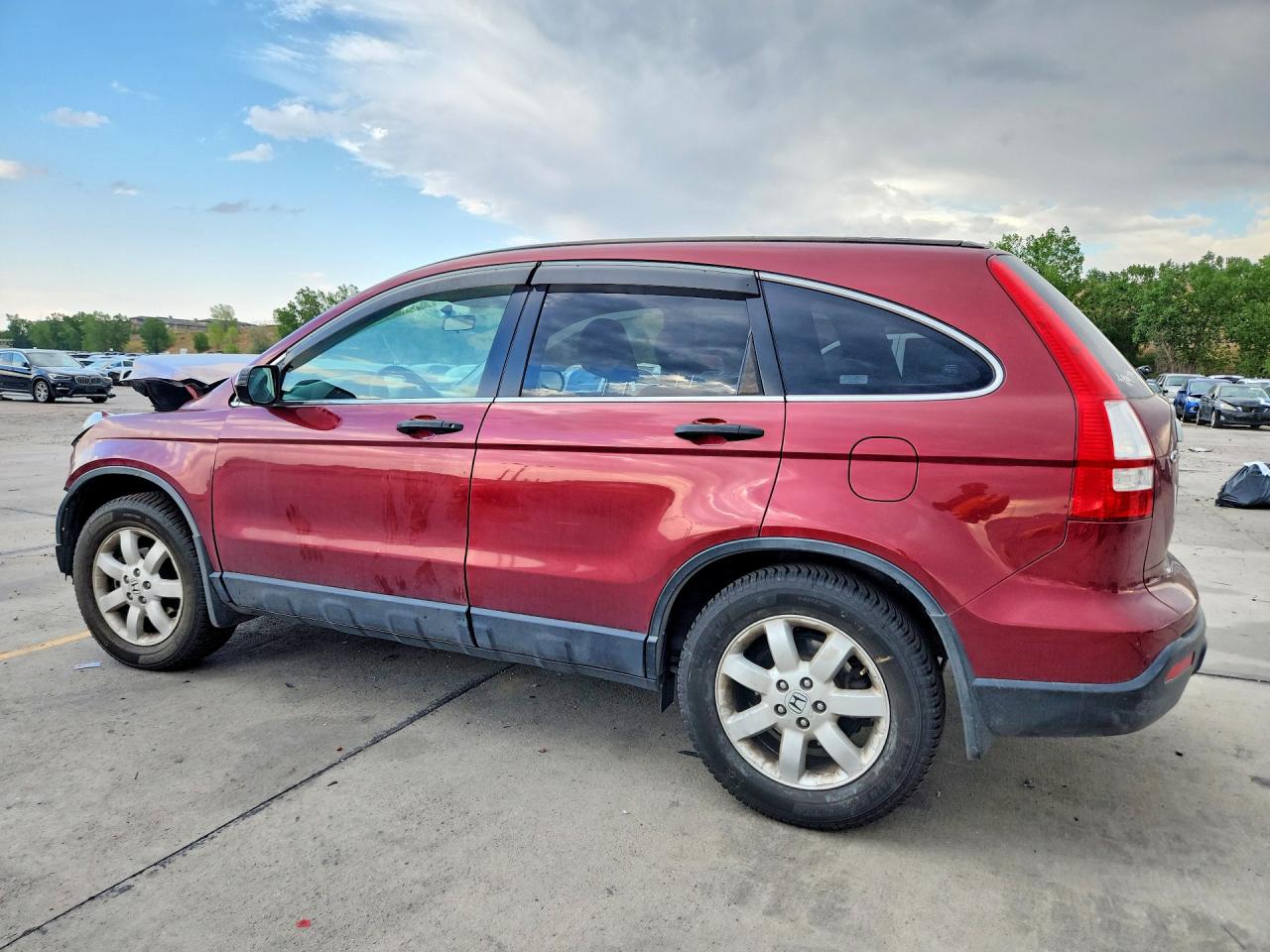 2007 Honda Cr-v Ex Maroon vin: JHLRE48527C019404