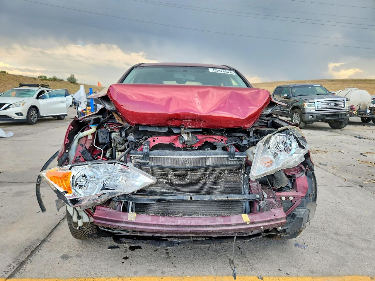 2007 Honda Cr-v Ex Maroon vin: JHLRE48527C019404