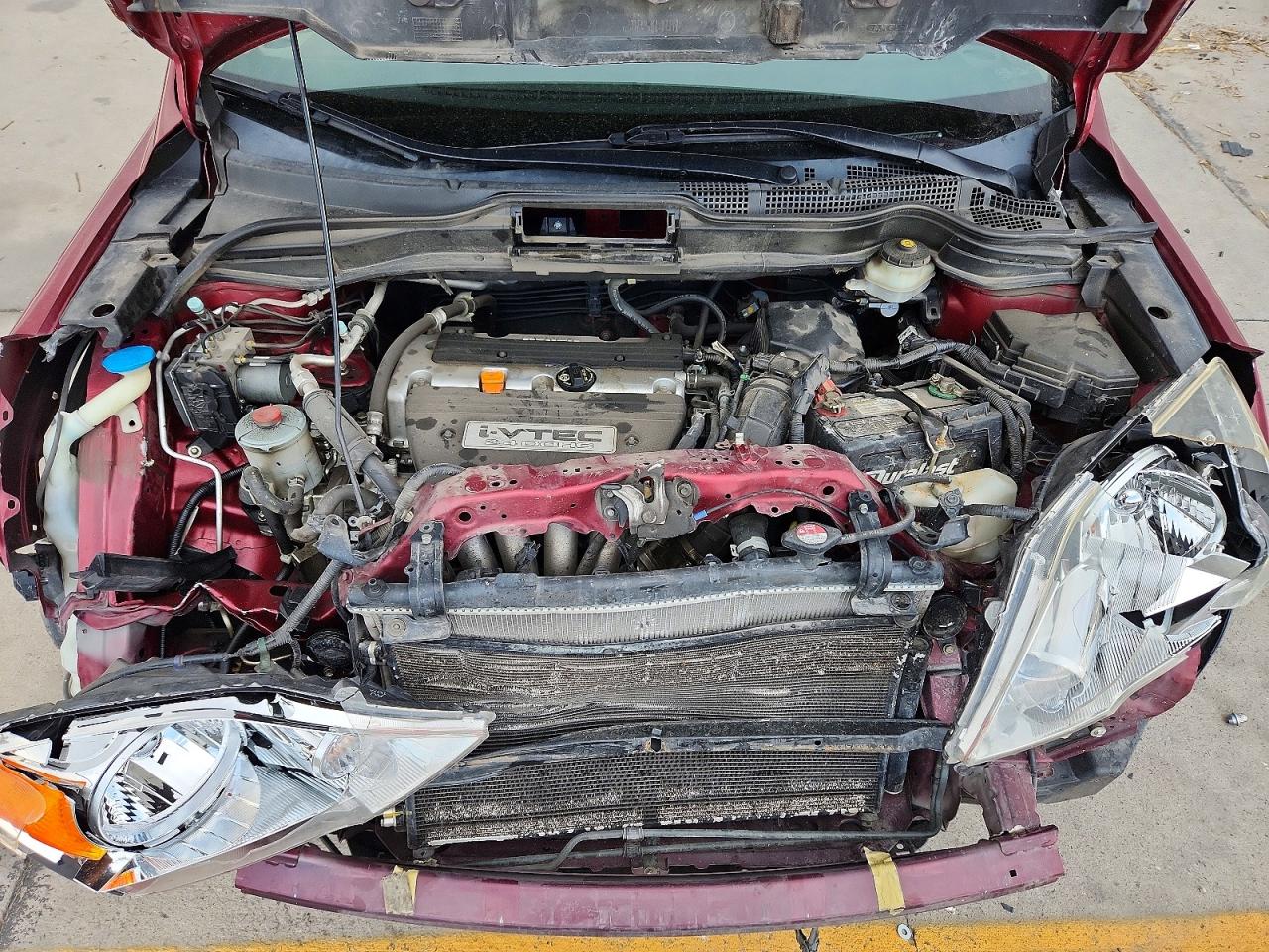 2007 Honda Cr-v Ex Maroon vin: JHLRE48527C019404