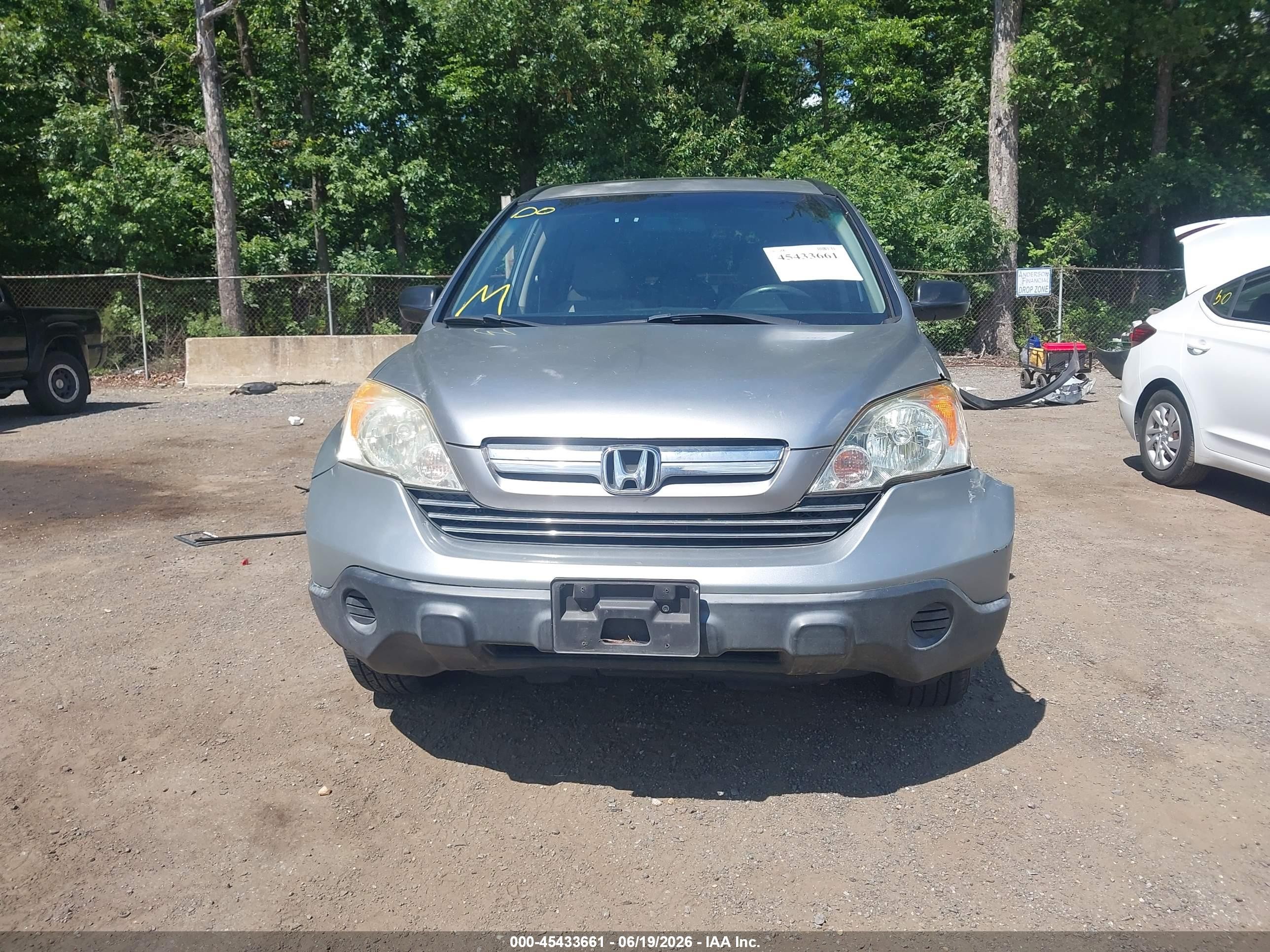 2007 Honda Cr-v Ex Silver vin: JHLRE48527C024411