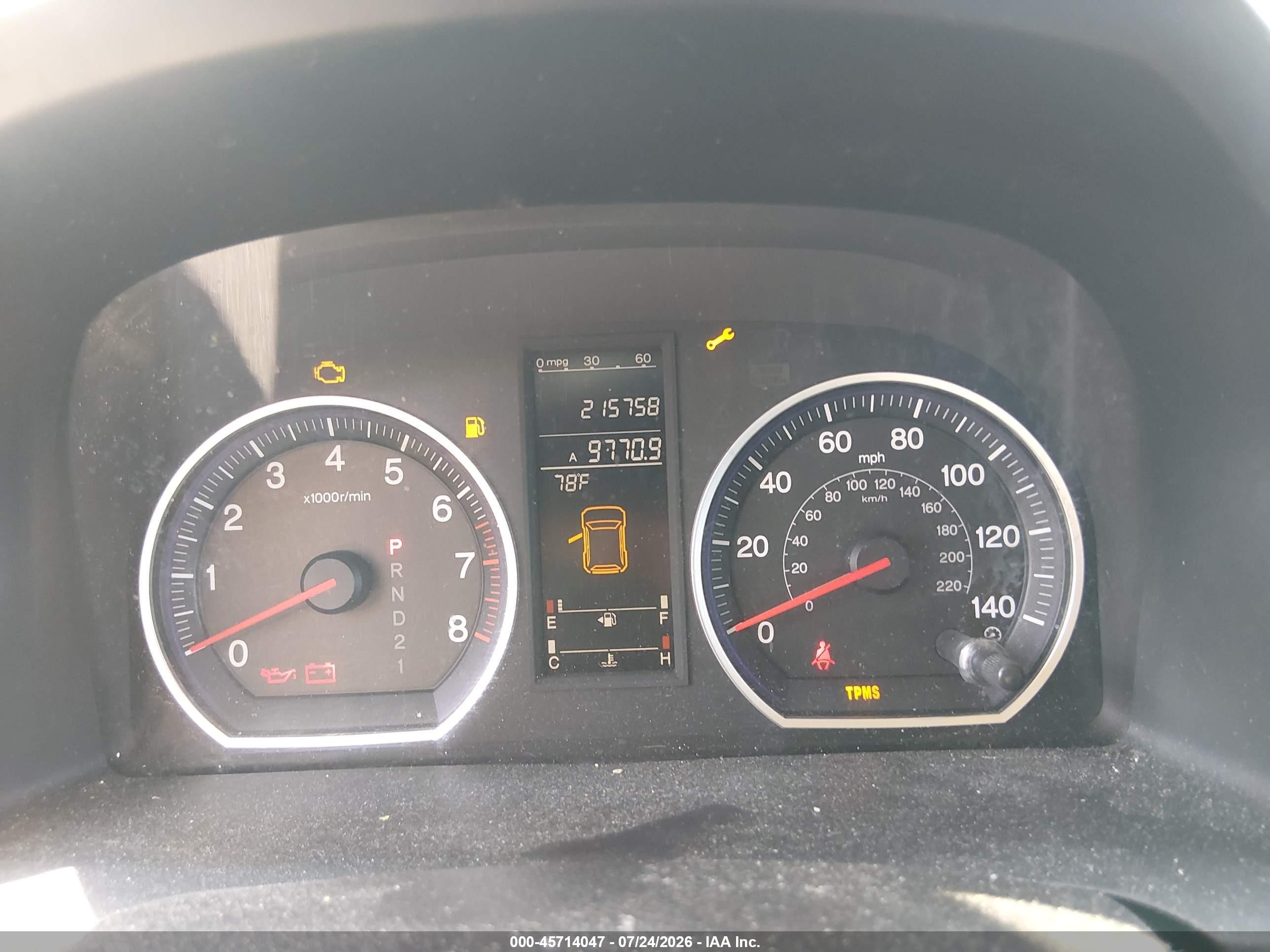 2007 Honda Cr-v Ex Blue vin: JHLRE48527C026482