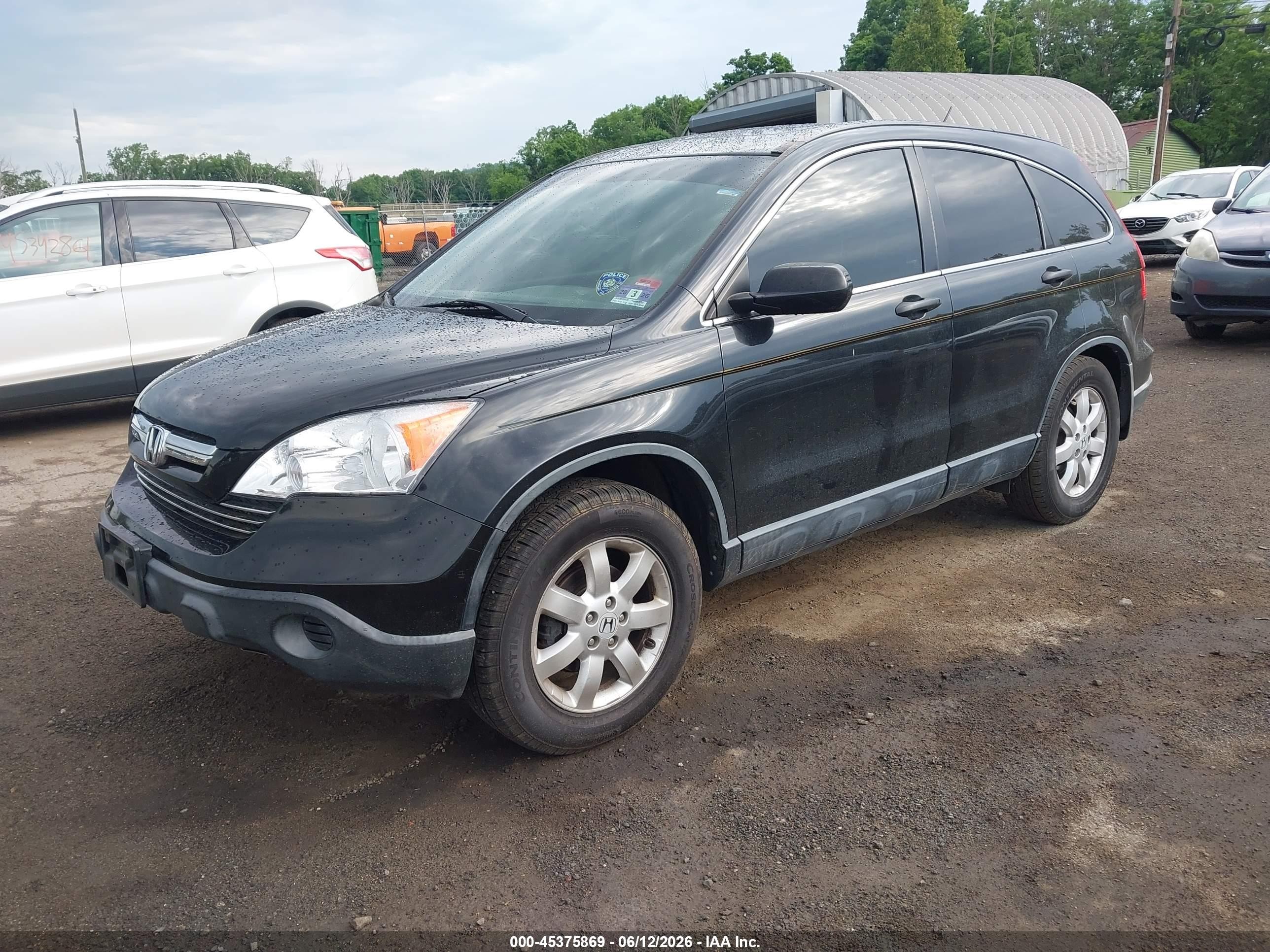 2007 Honda Cr-v Ex Черный vin: JHLRE48527C053519