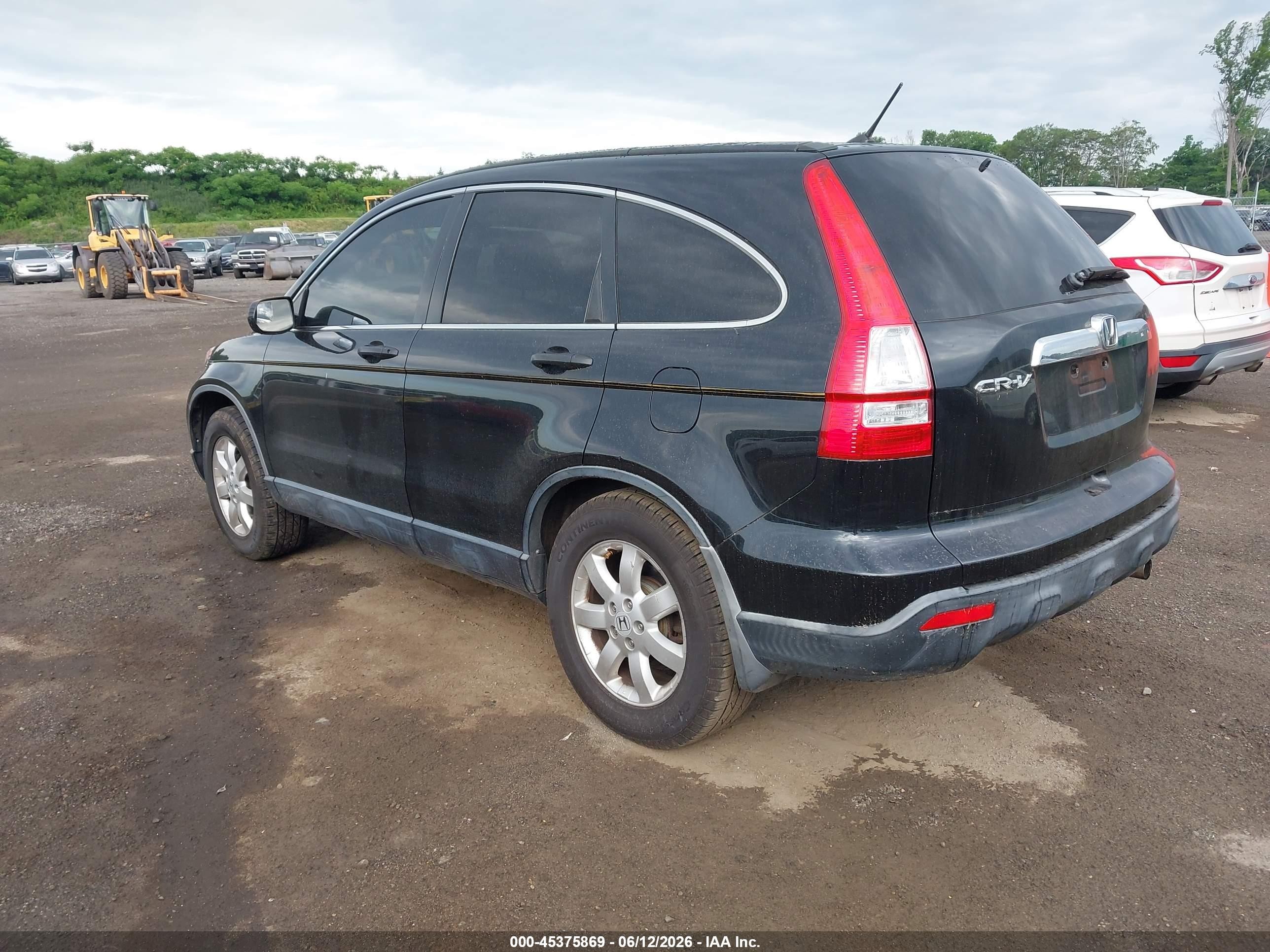 2007 Honda Cr-v Ex Черный vin: JHLRE48527C053519