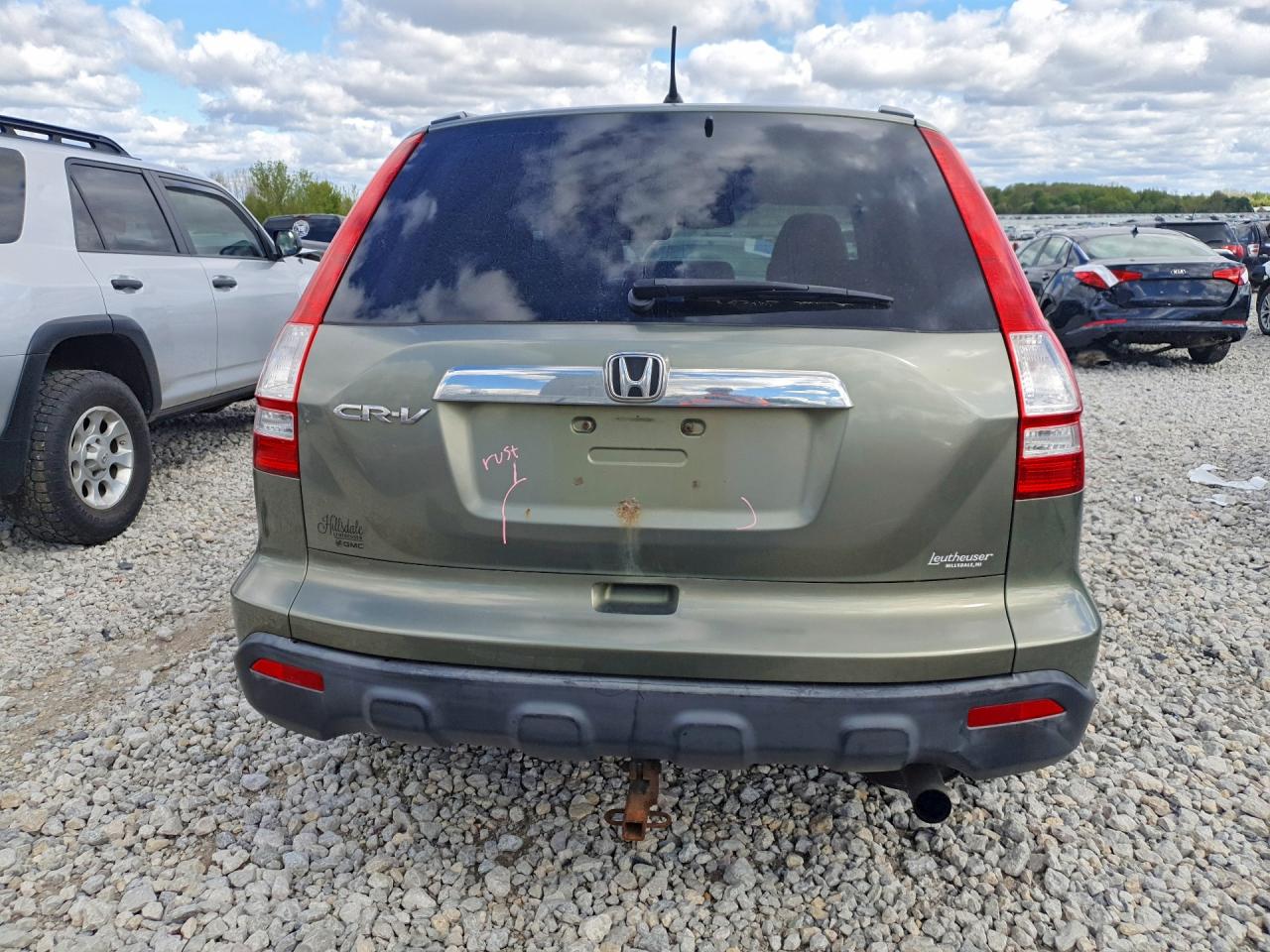 2007 Honda Cr-v Ex Зеленый vin: JHLRE48527C066738