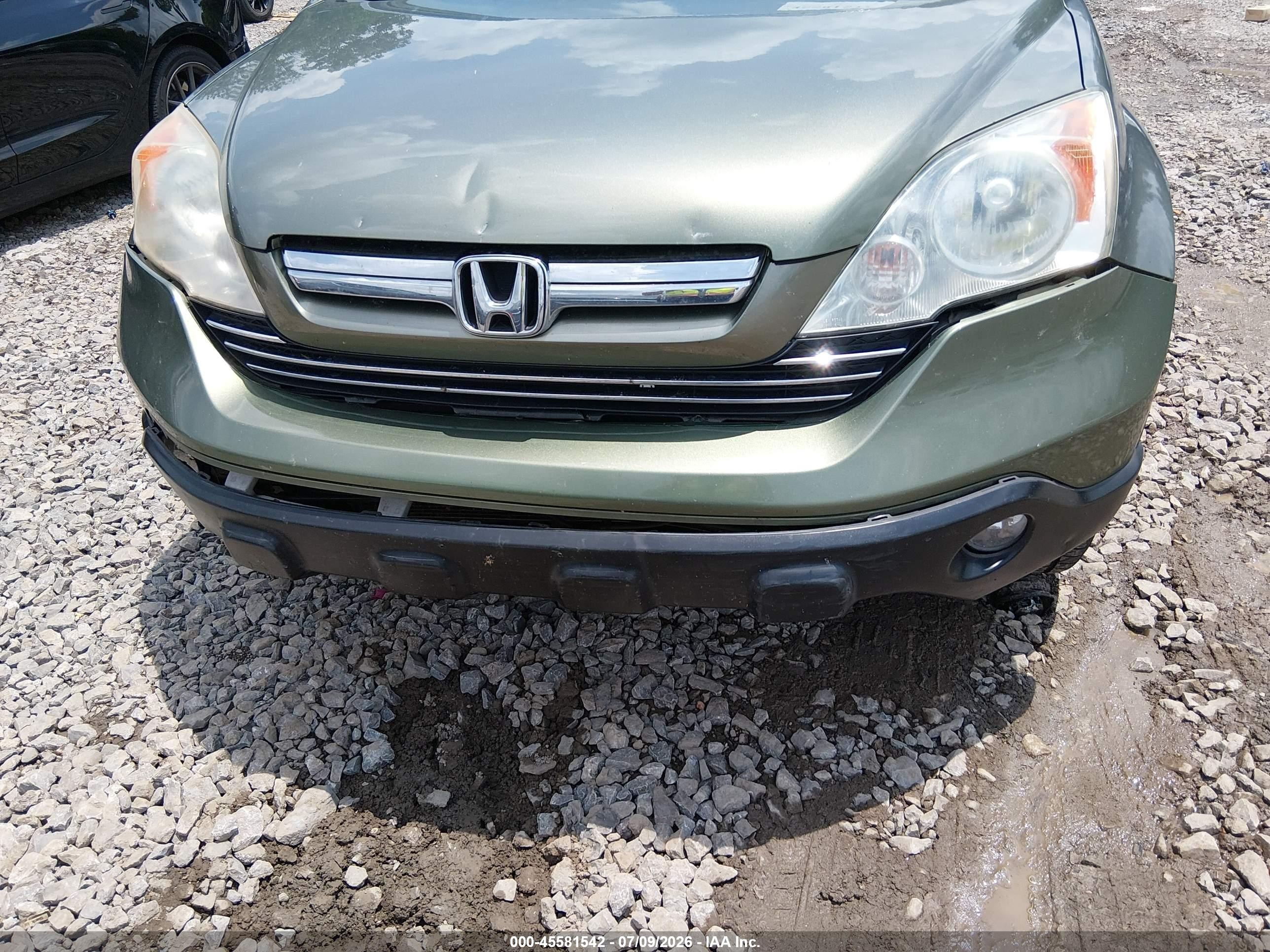 2007 Honda Cr-v Ex Green vin: JHLRE48527C079540