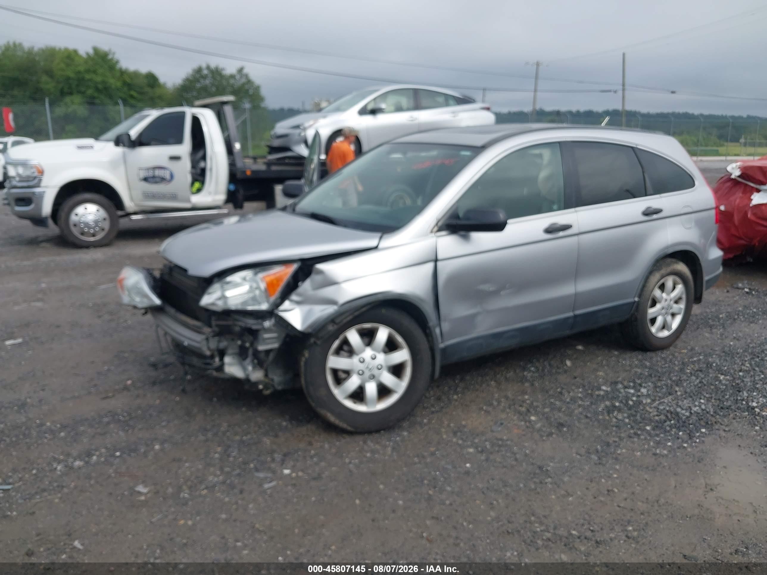 2007 Honda Cr-v Ex Серебряный vin: JHLRE48527C090263