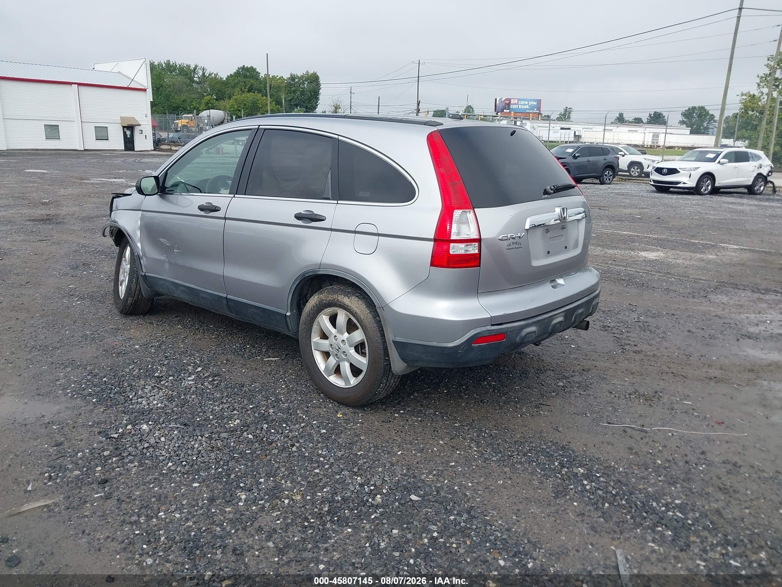 2007 Honda Cr-v Ex Серебряный vin: JHLRE48527C090263