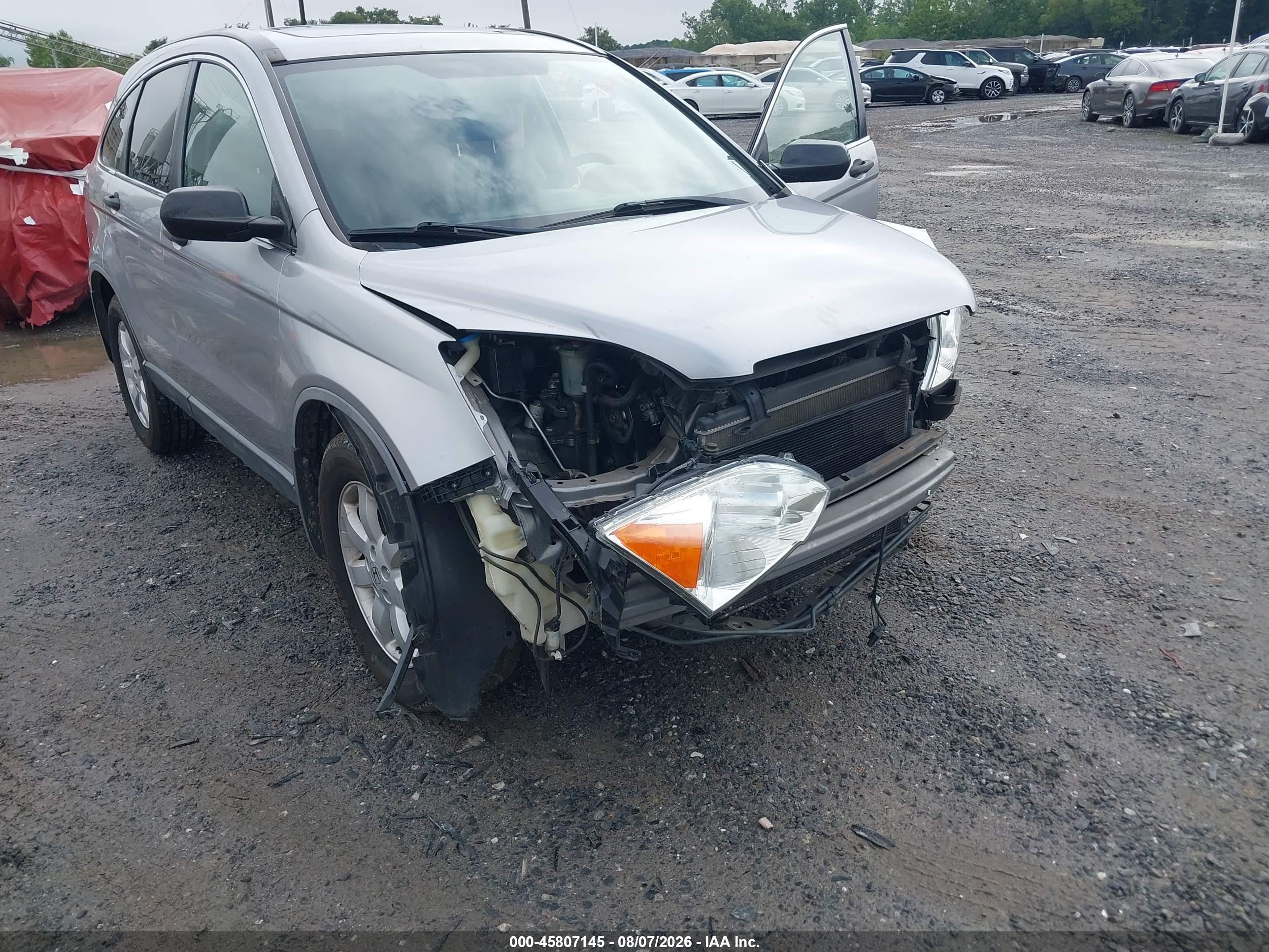 2007 Honda Cr-v Ex Серебряный vin: JHLRE48527C090263