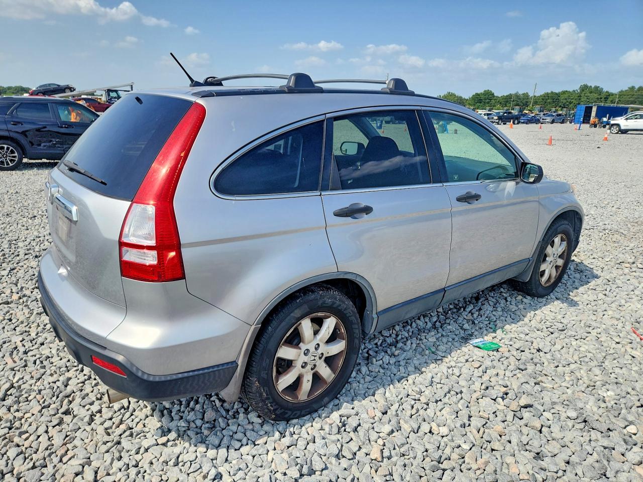 2007 Honda Cr-v Ex Silver vin: JHLRE48527C099111
