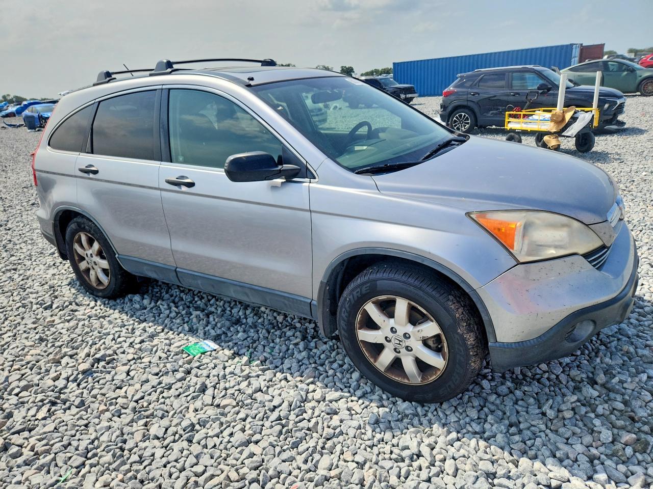 2007 Honda Cr-v Ex Silver vin: JHLRE48527C099111