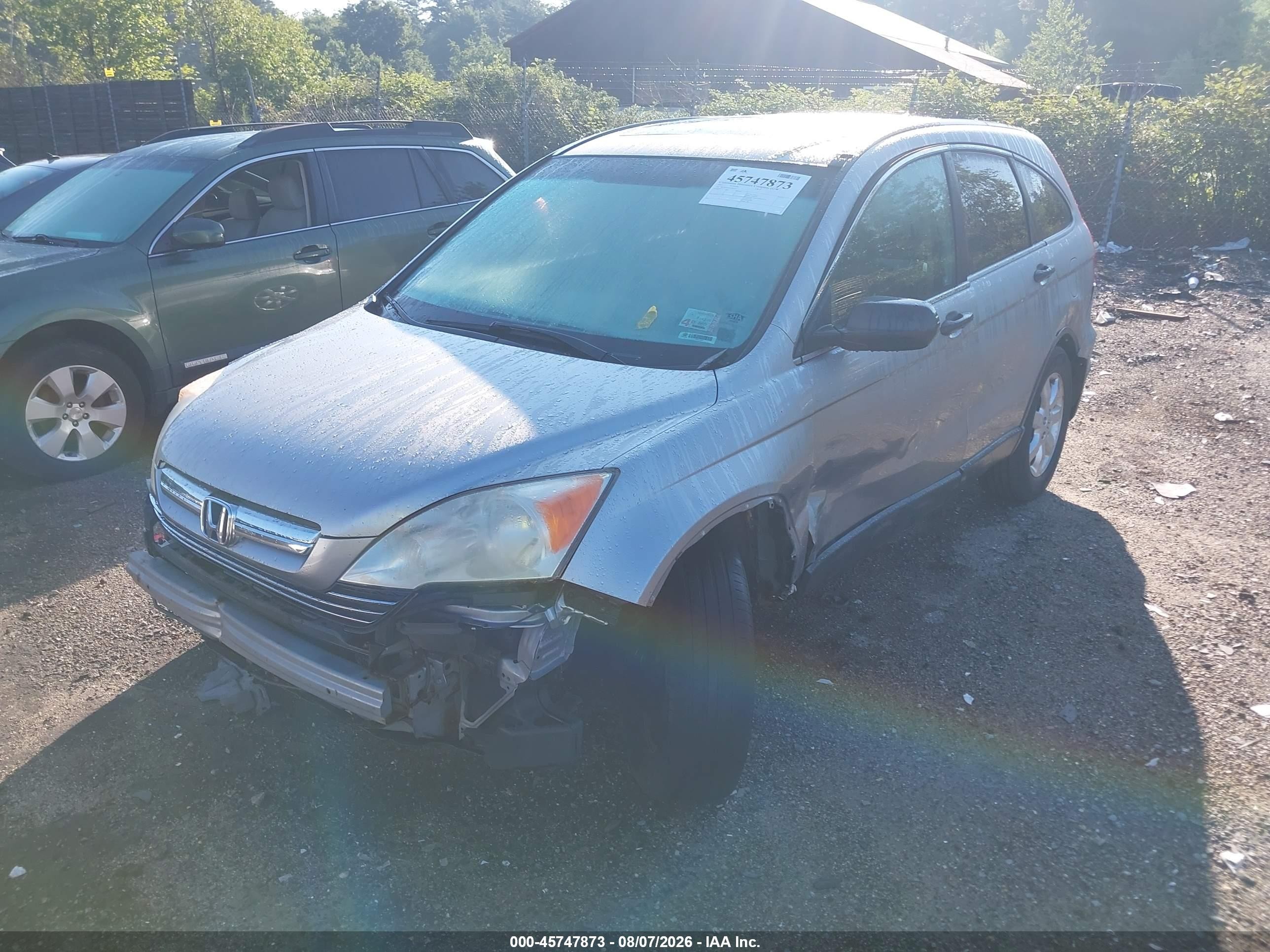 2007 Honda Cr-v Ex Silver vin: JHLRE48527C099237