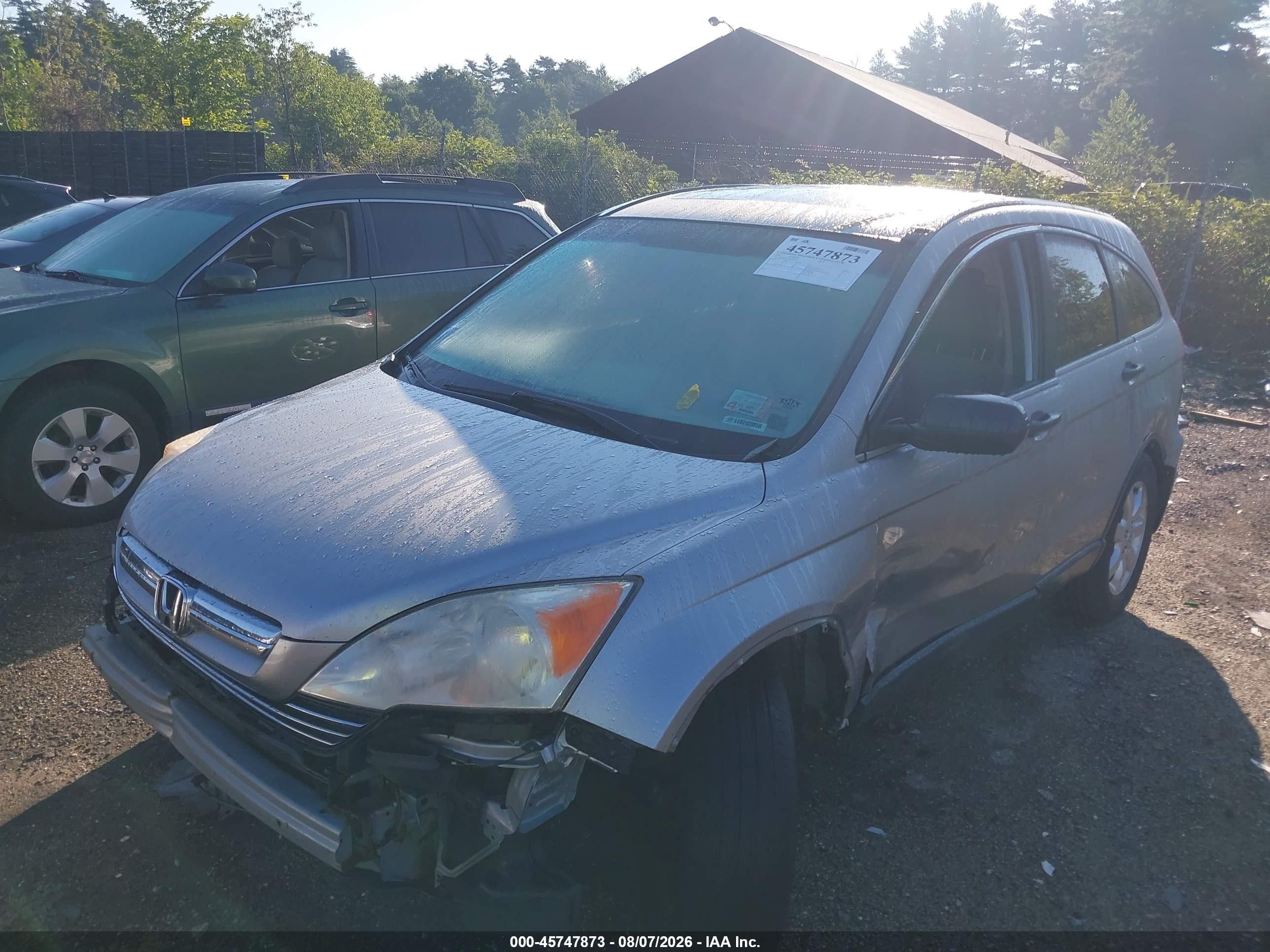 2007 Honda Cr-v Ex Silver vin: JHLRE48527C099237