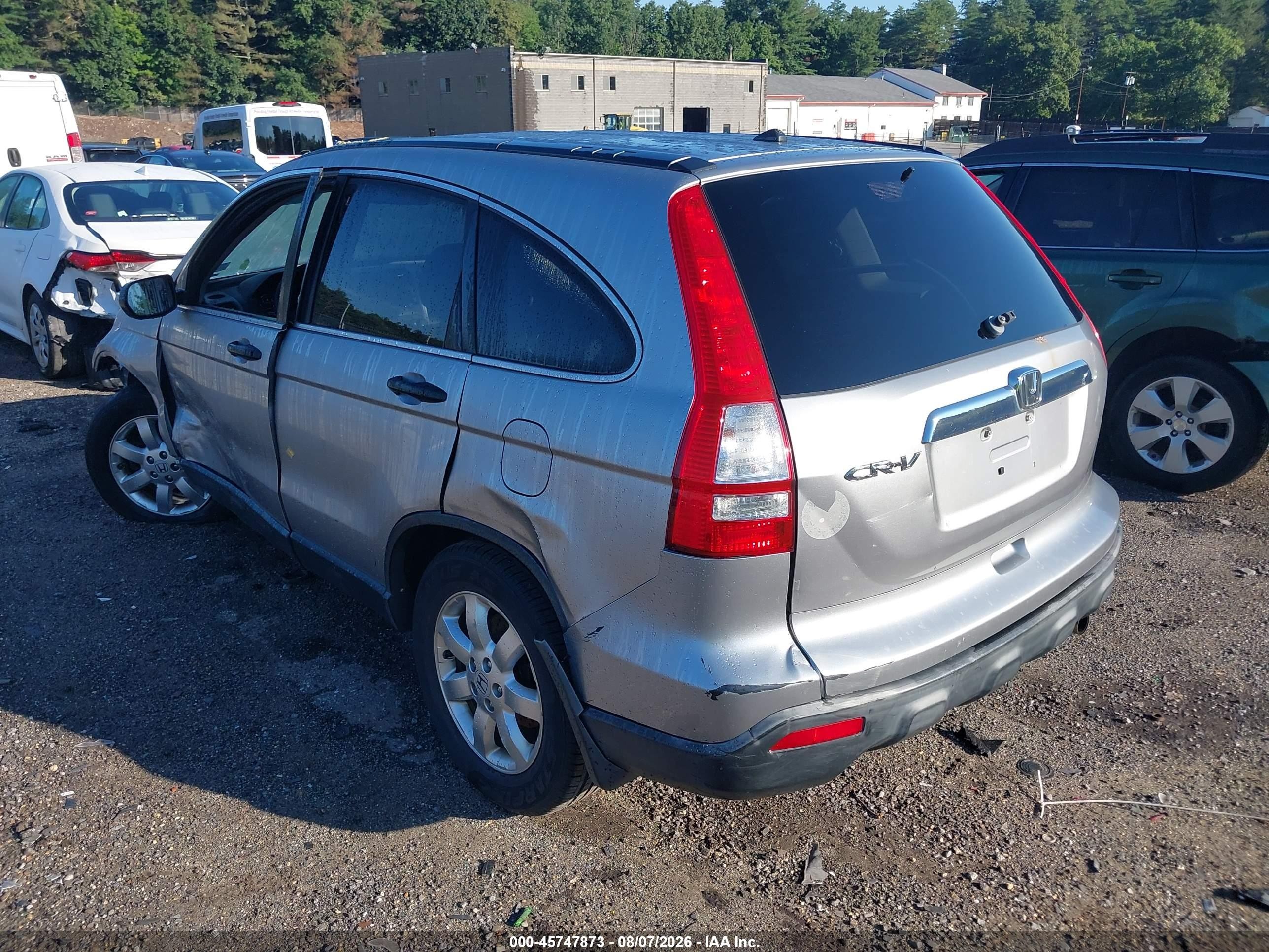 2007 Honda Cr-v Ex Silver vin: JHLRE48527C099237