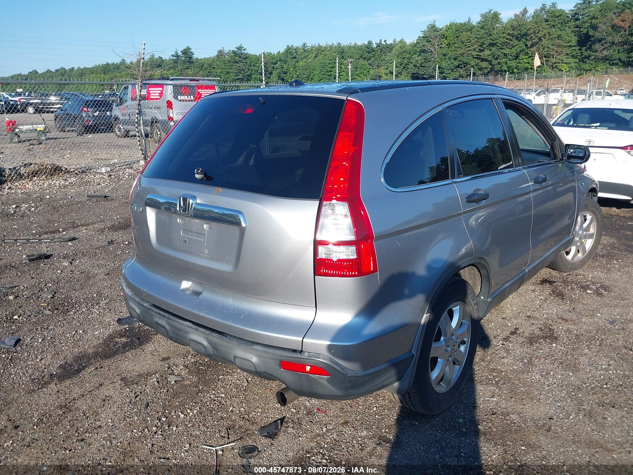 2007 Honda Cr-v Ex Silver vin: JHLRE48527C099237