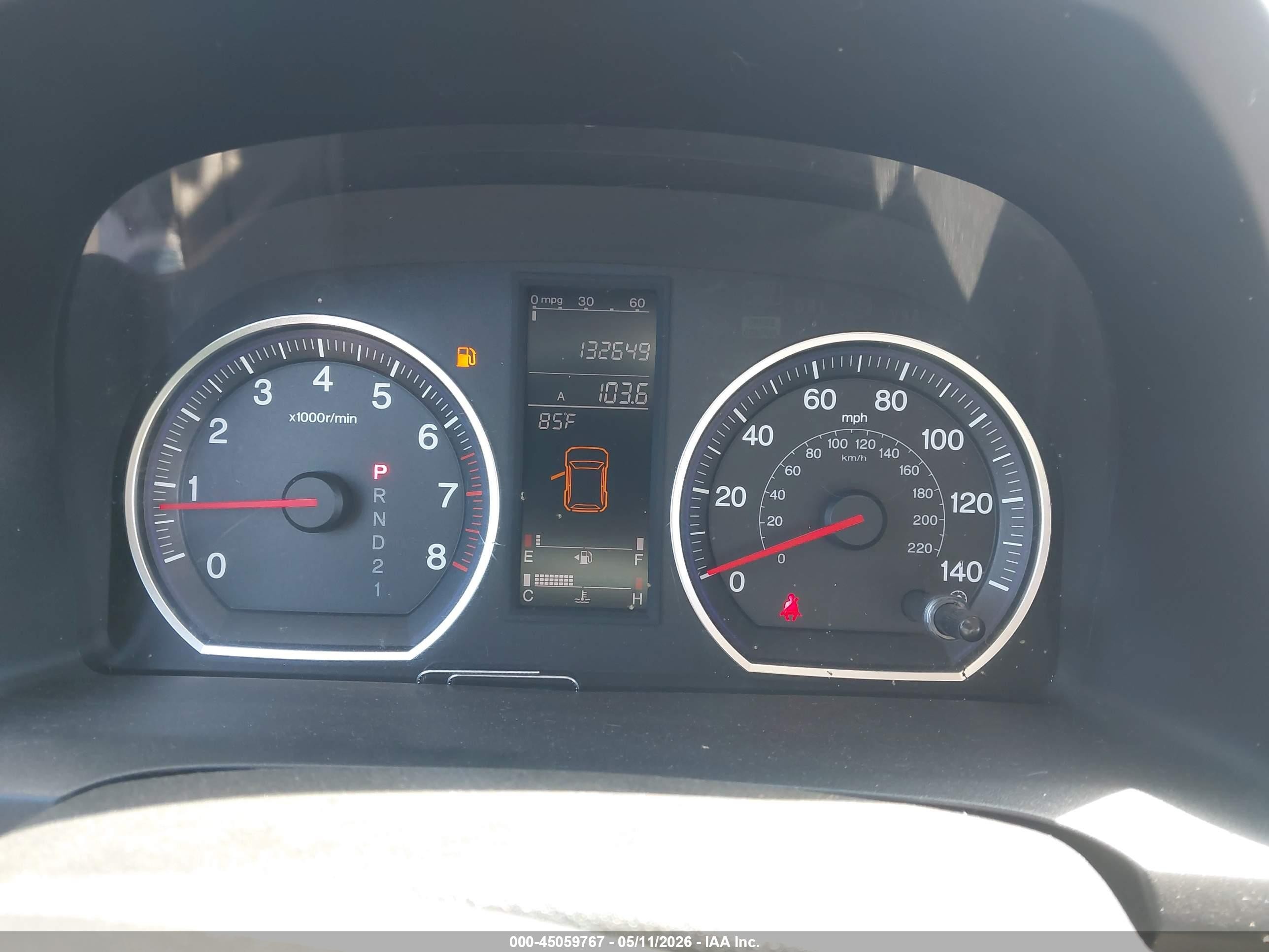 2008 Honda Cr-v Ex Gray vin: JHLRE48528C007626