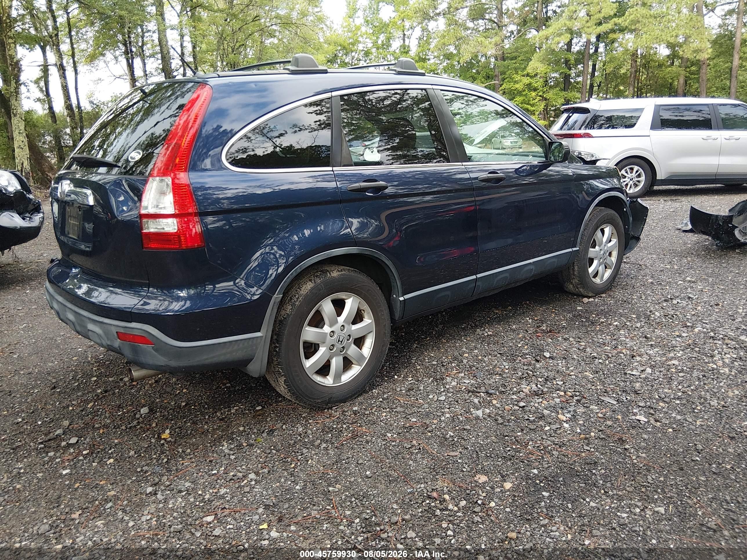 2008 Honda Cr-v Ex Blue vin: JHLRE48528C051108