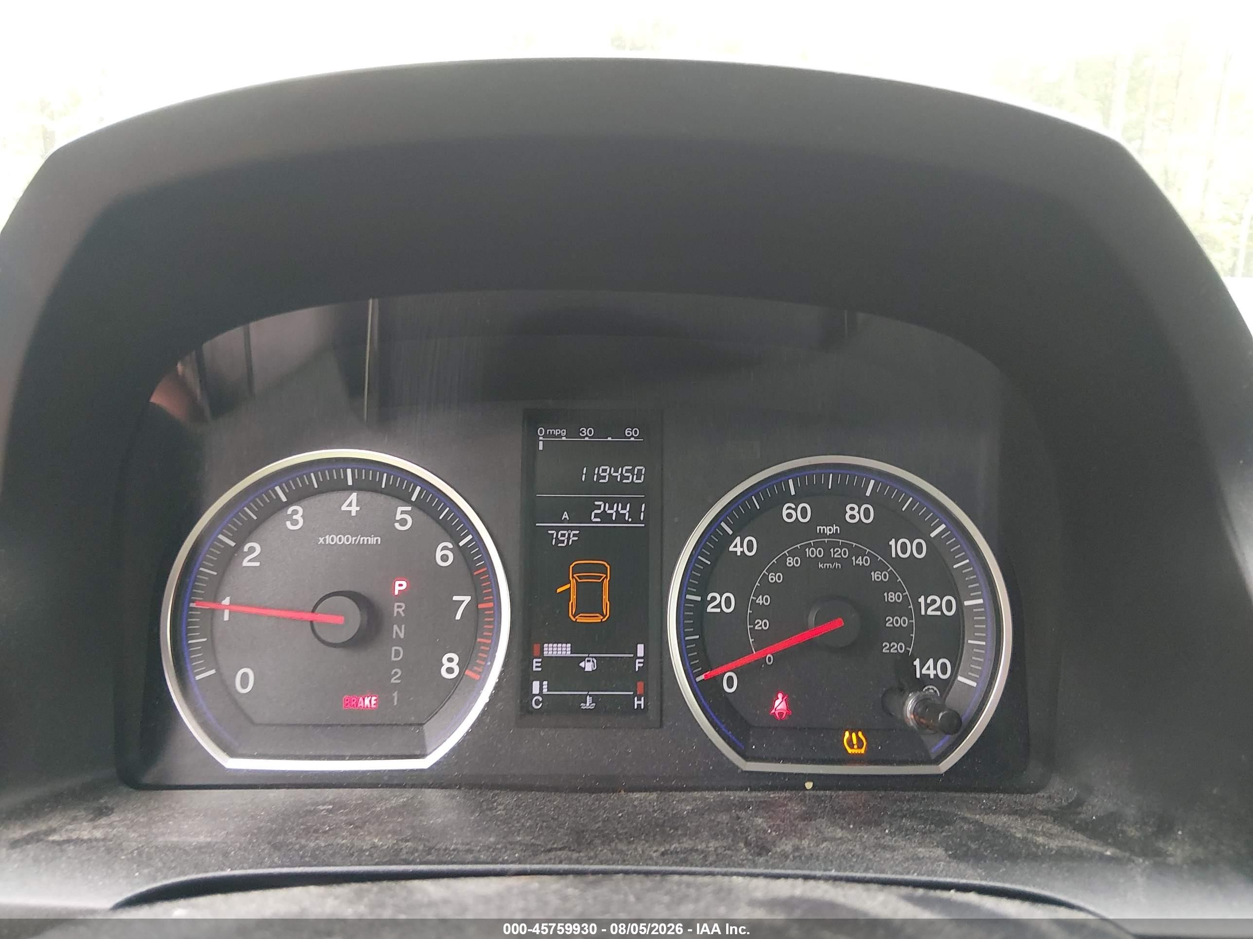 2008 Honda Cr-v Ex Blue vin: JHLRE48528C051108