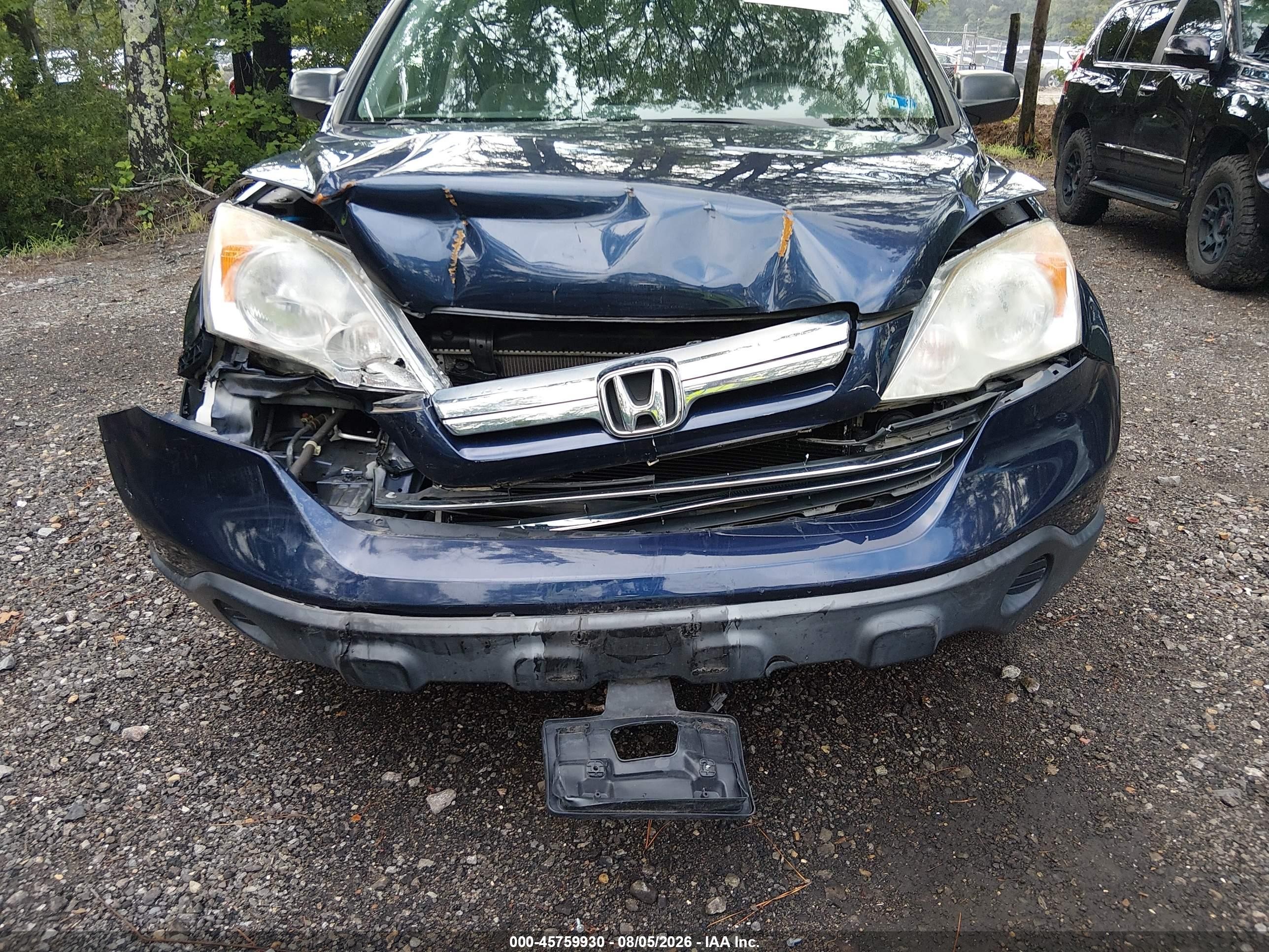 2008 Honda Cr-v Ex Blue vin: JHLRE48528C051108