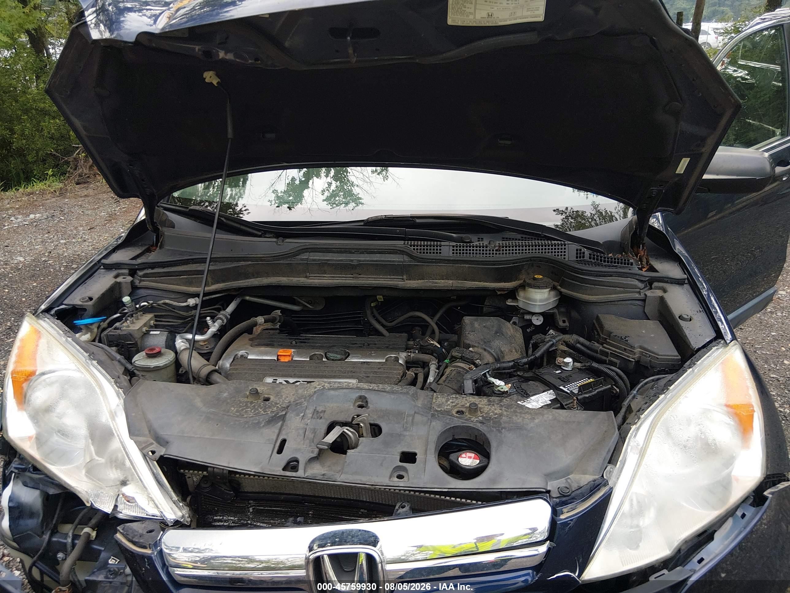 2008 Honda Cr-v Ex Blue vin: JHLRE48528C051108
