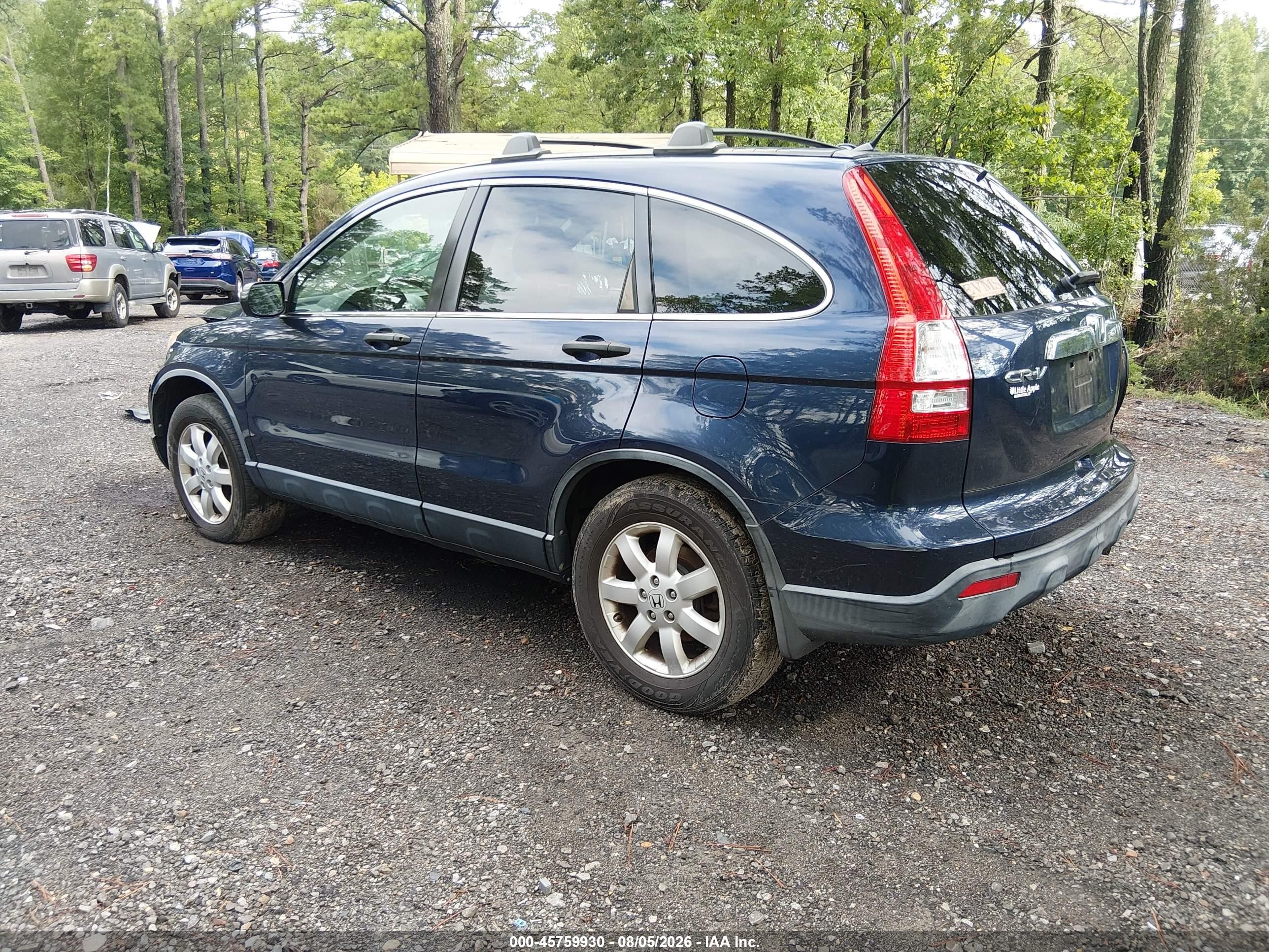 2008 Honda Cr-v Ex Blue vin: JHLRE48528C051108