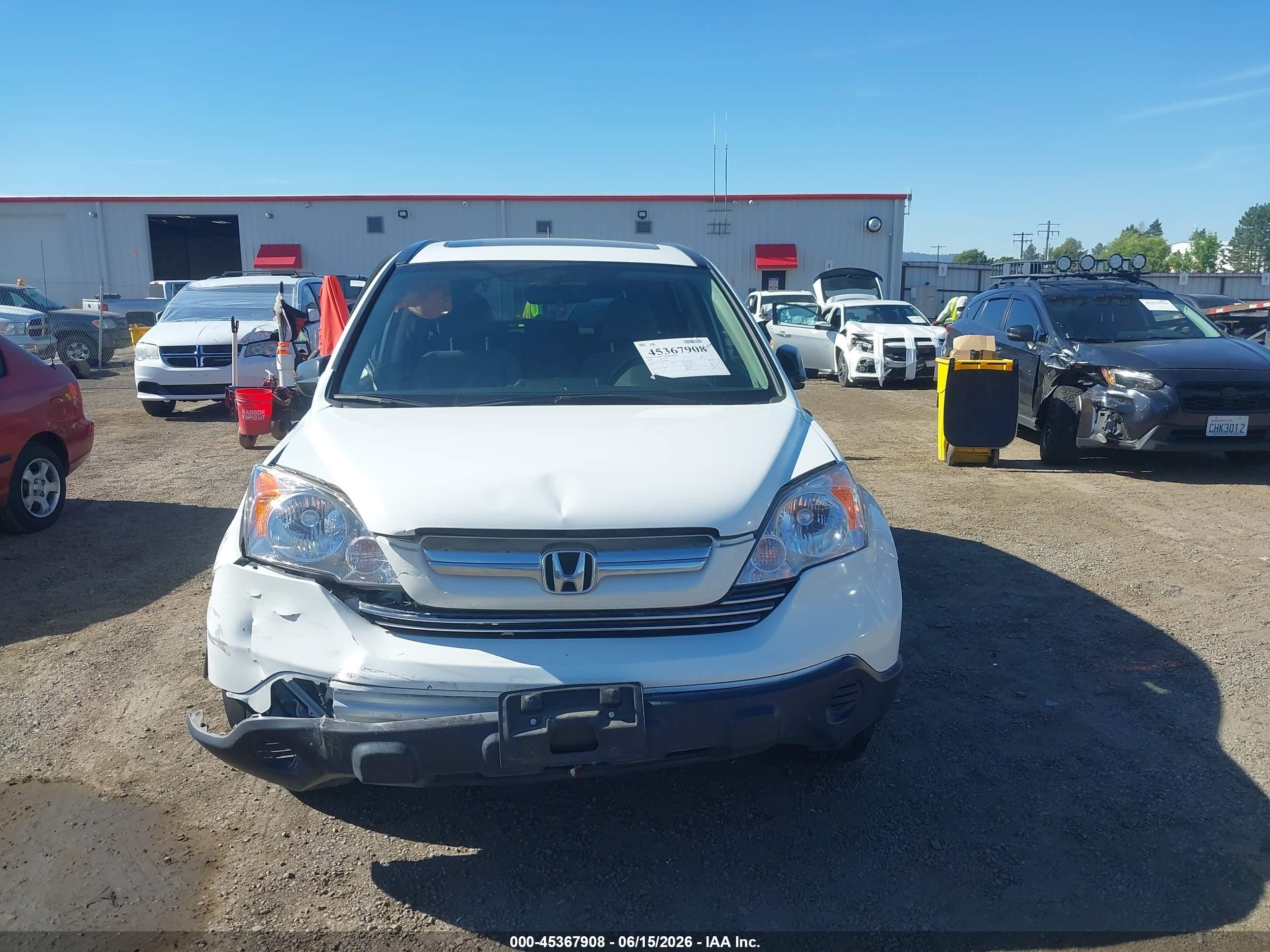 2008 Honda Cr-v Ex Белый vin: JHLRE48528C068846