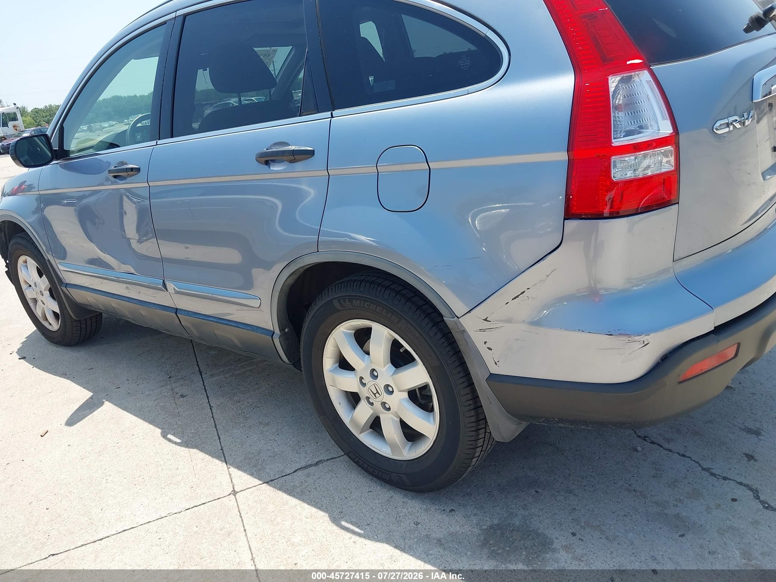 2008 Honda Cr-v Ex Gray vin: JHLRE48528C077191