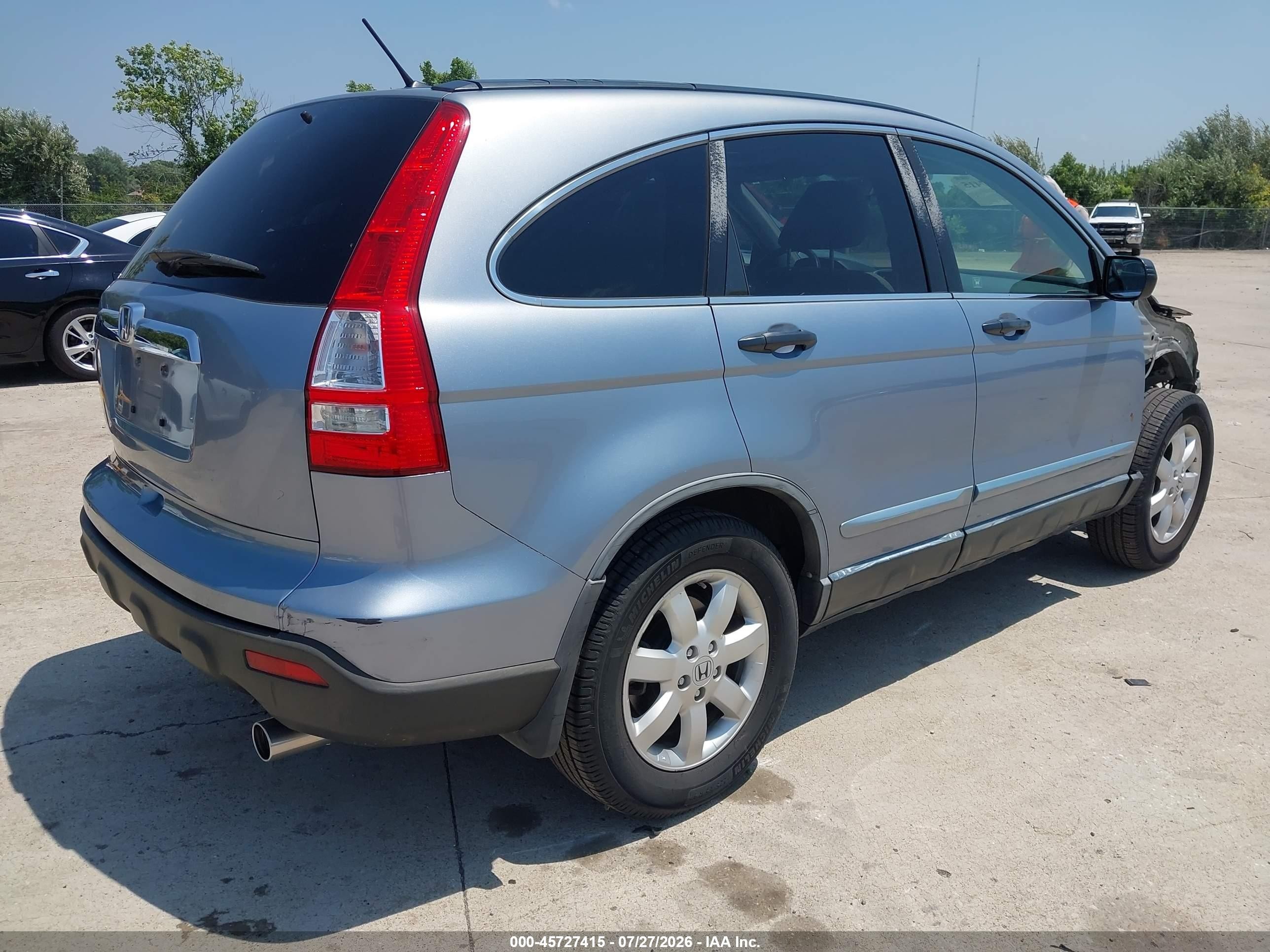 2008 Honda Cr-v Ex Gray vin: JHLRE48528C077191