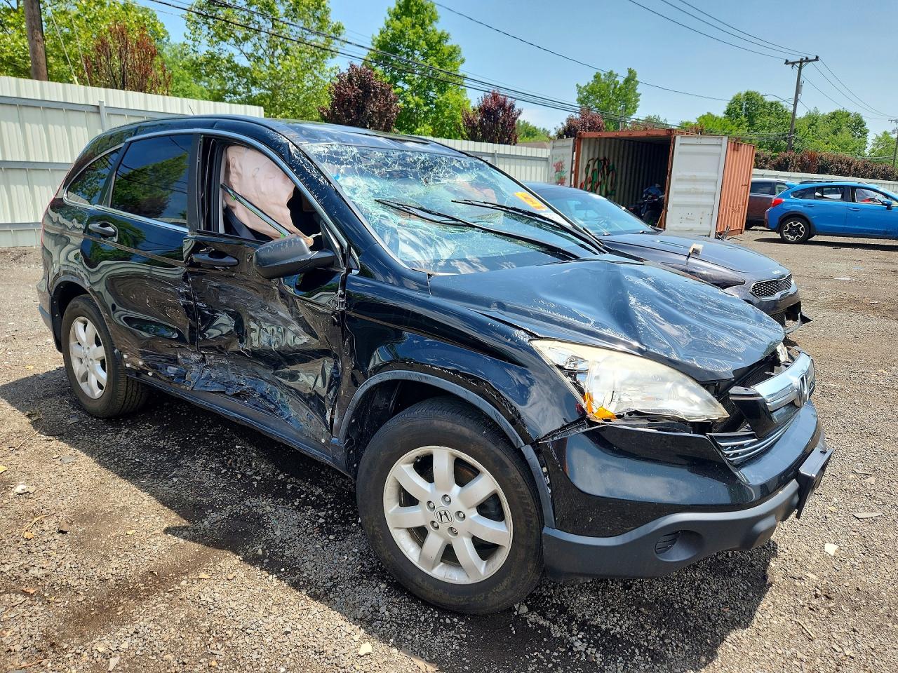 2009 Honda Cr-v Ex Black vin: JHLRE48529C002654