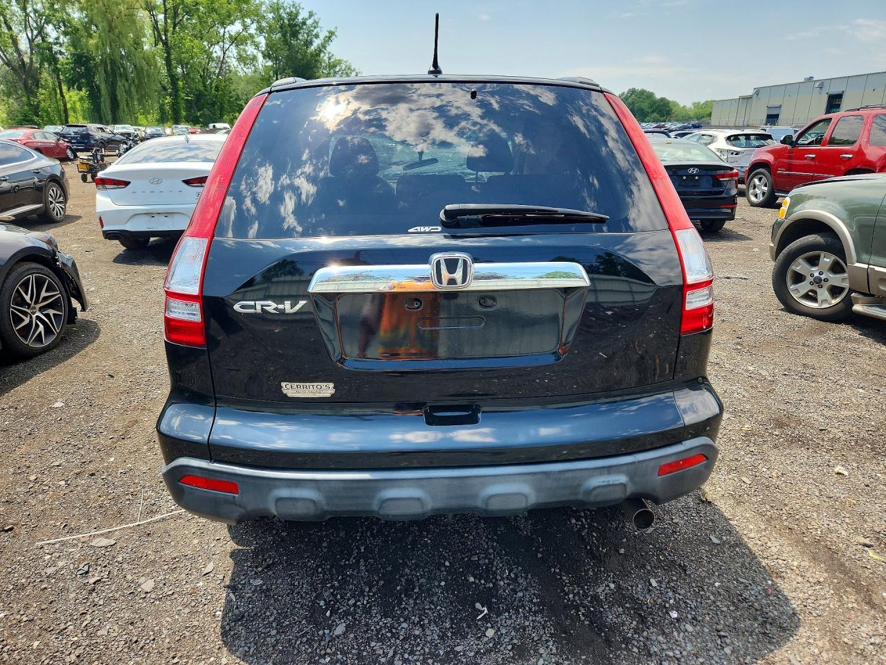 2009 Honda Cr-v Ex Black vin: JHLRE48529C002654