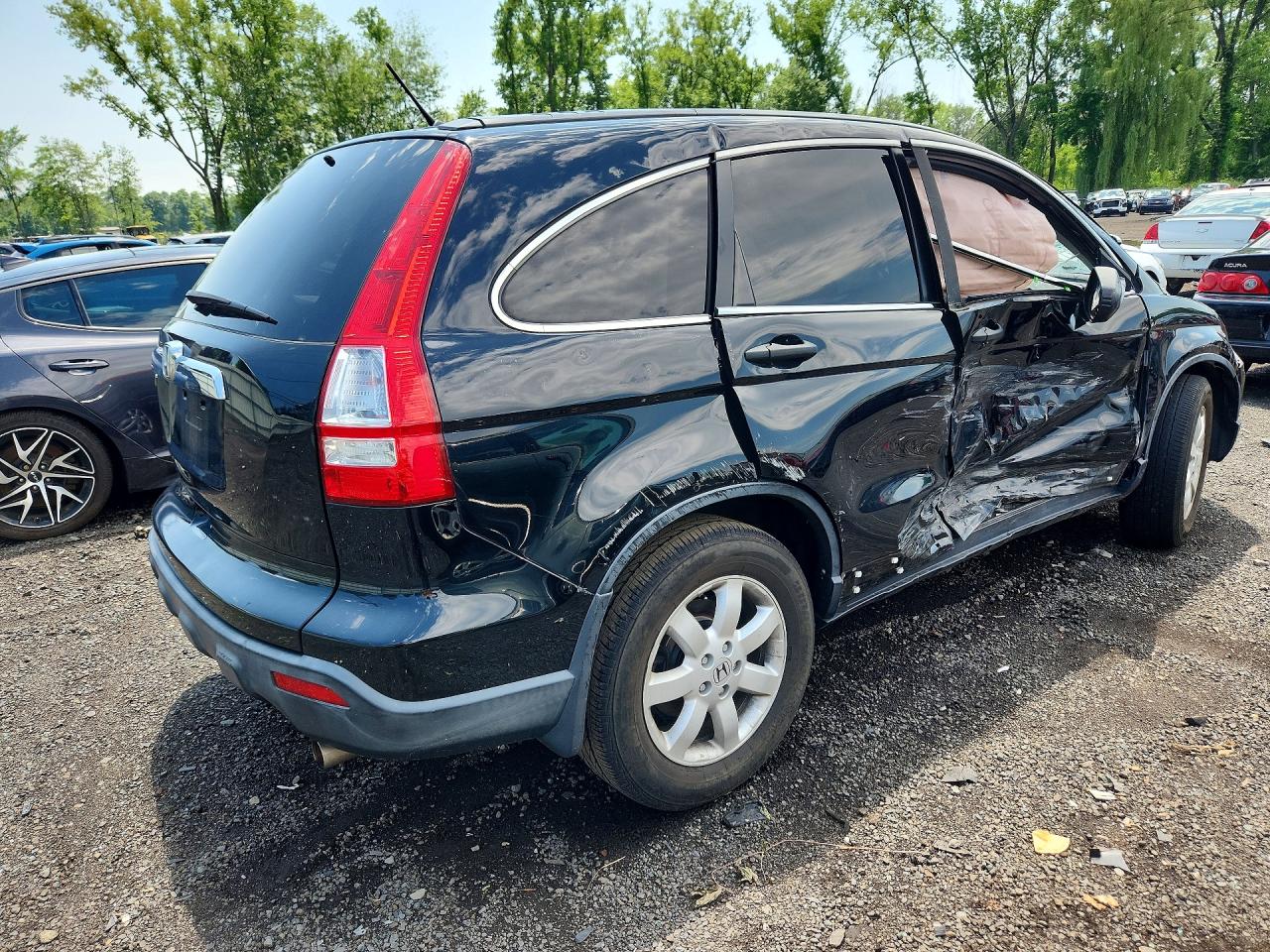 2009 Honda Cr-v Ex Black vin: JHLRE48529C002654
