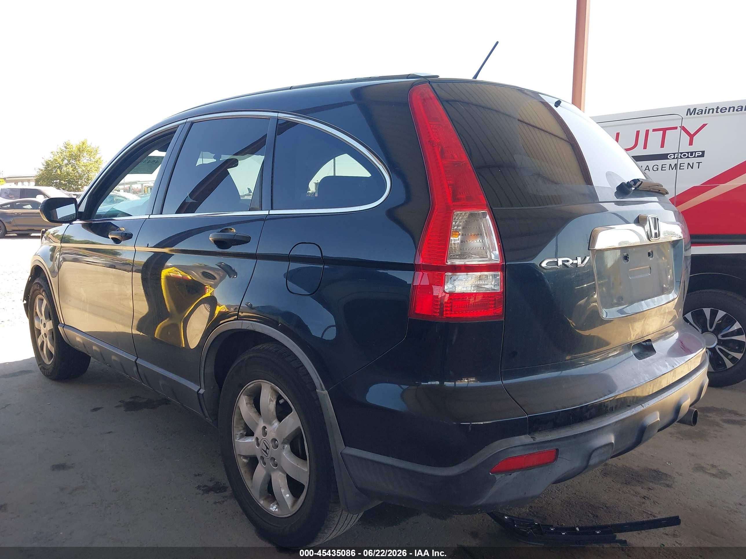 2009 Honda Cr-v Ex Black vin: JHLRE48529C004663