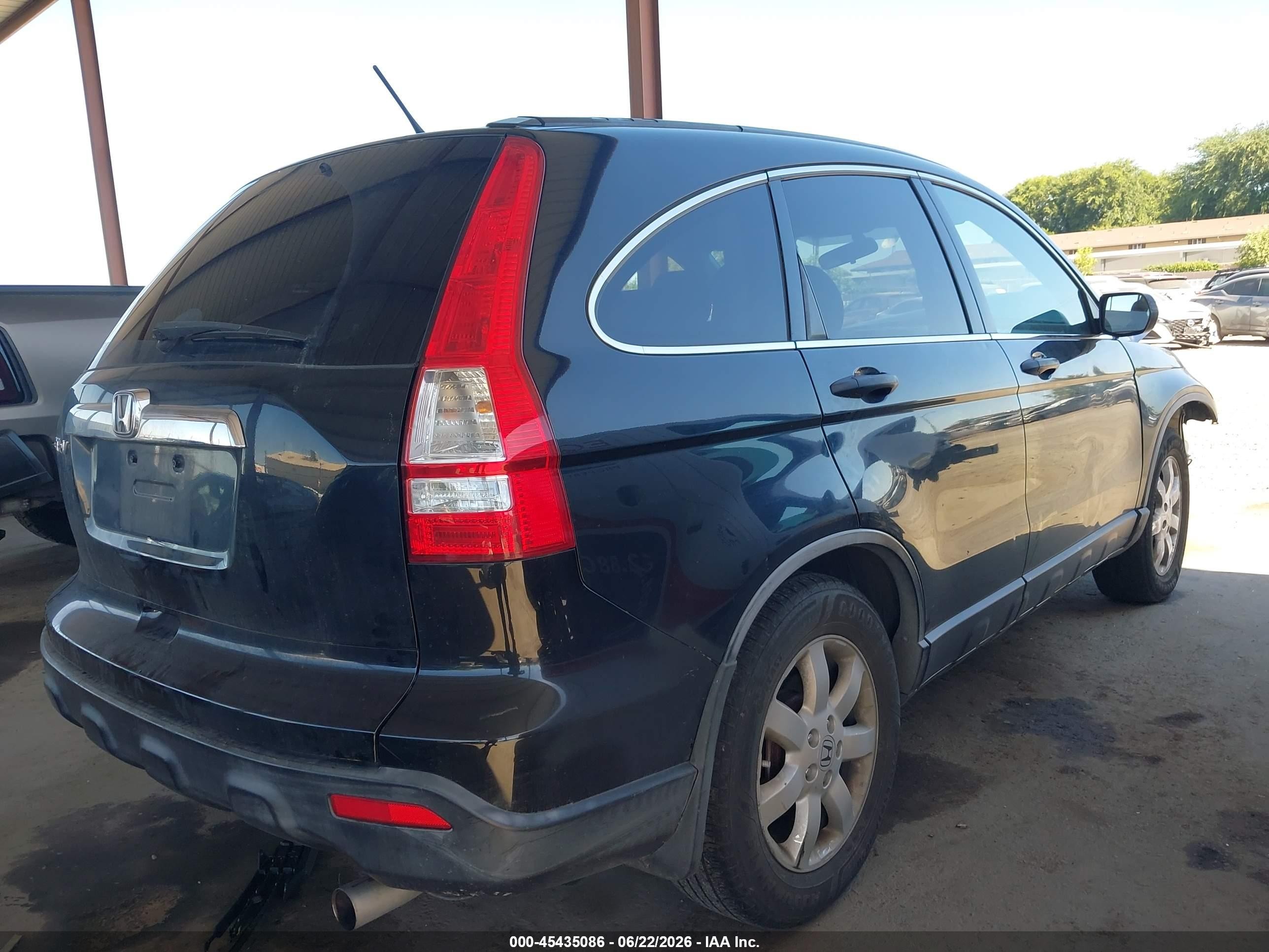 2009 Honda Cr-v Ex Black vin: JHLRE48529C004663