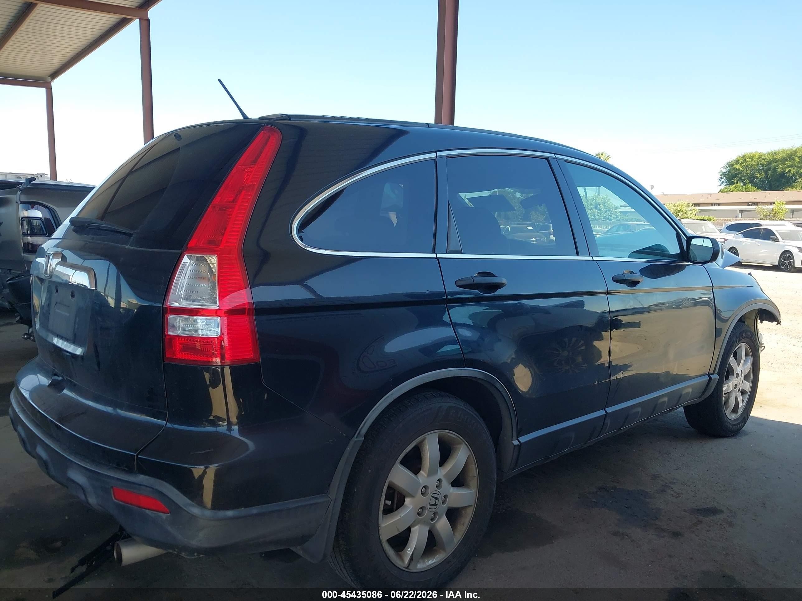2009 Honda Cr-v Ex Black vin: JHLRE48529C004663