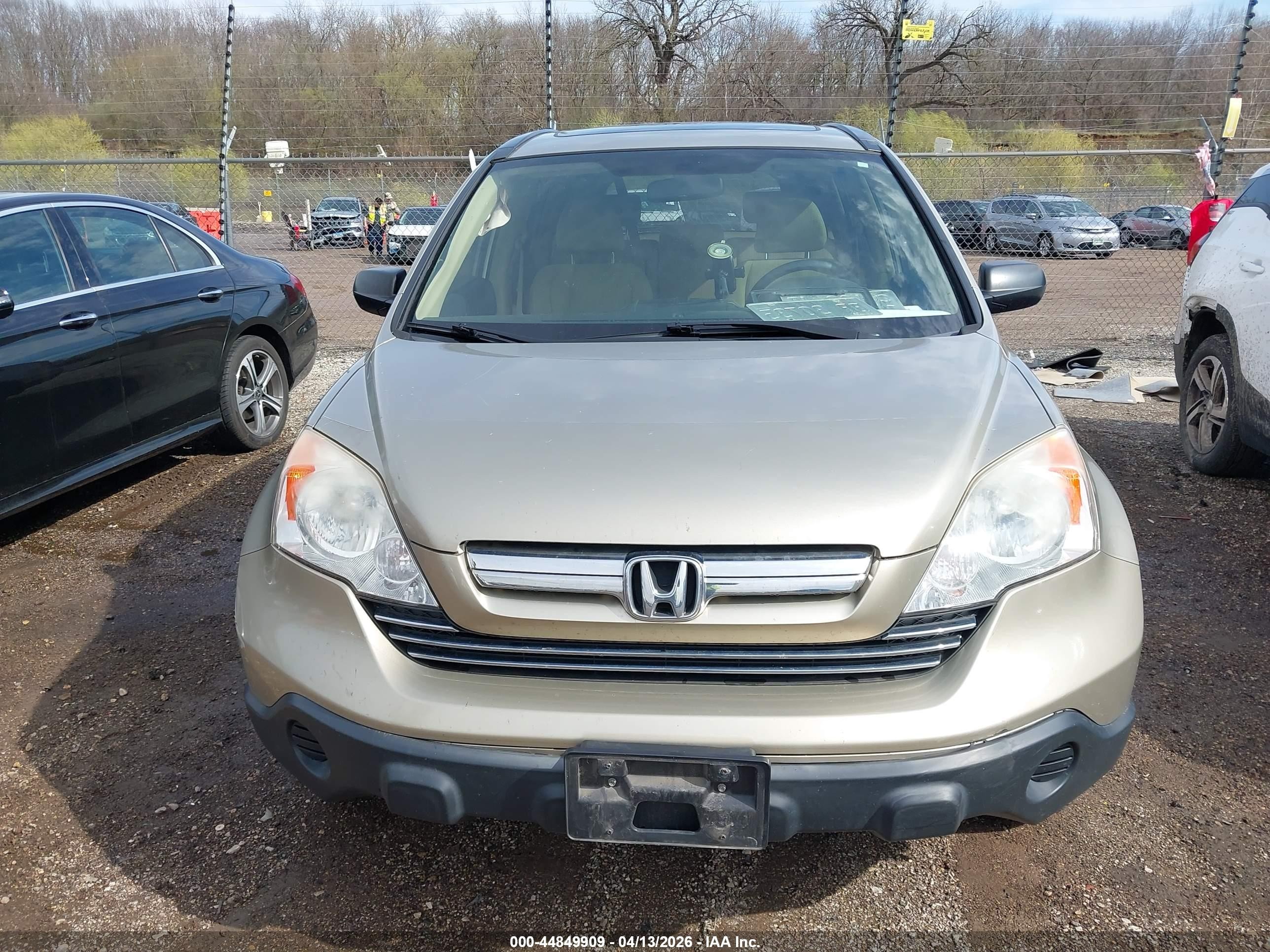 2007 Honda Cr-v Ex Beige vin: JHLRE48537C001476