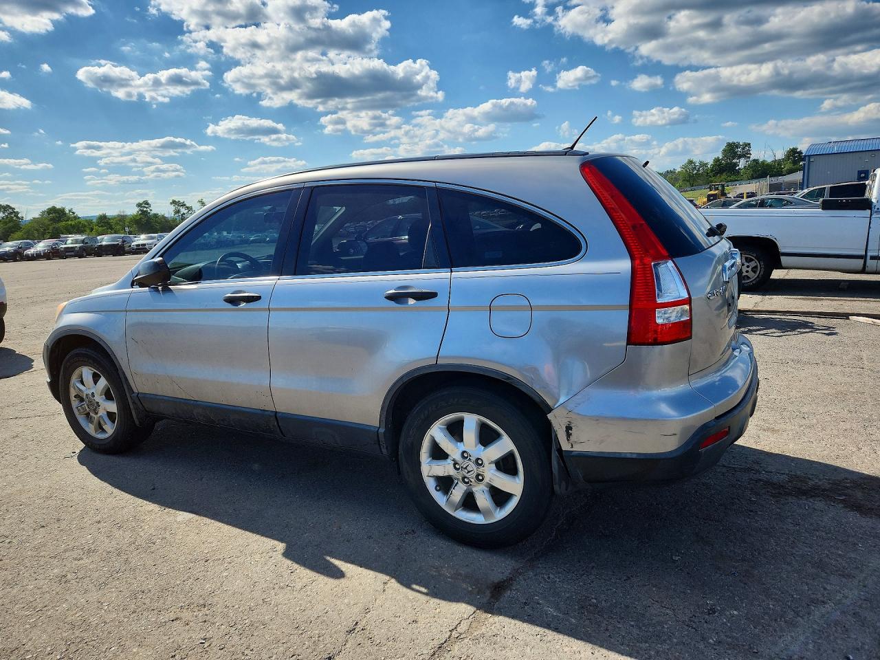 2007 Honda Cr-v Ex Silver vin: JHLRE48537C002353