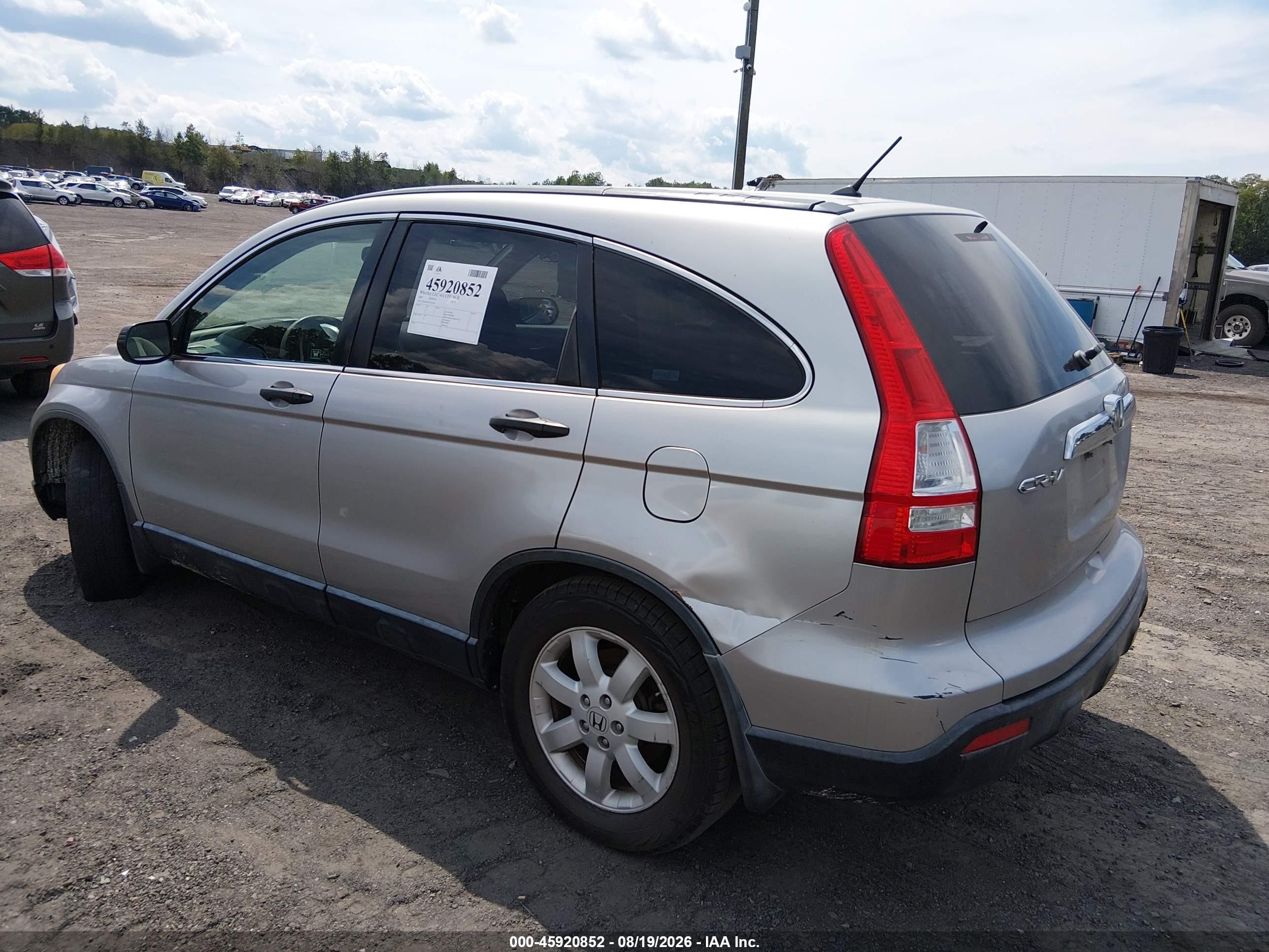 2007 Honda Cr-v Ex Silver vin: JHLRE48537C013451