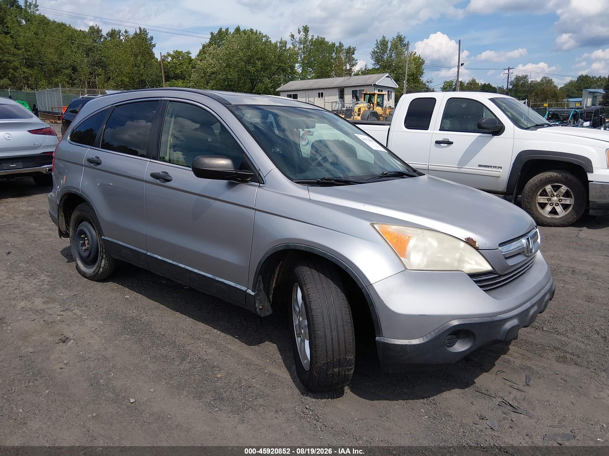 2007 Honda Cr-v Ex Silver vin: JHLRE48537C013451