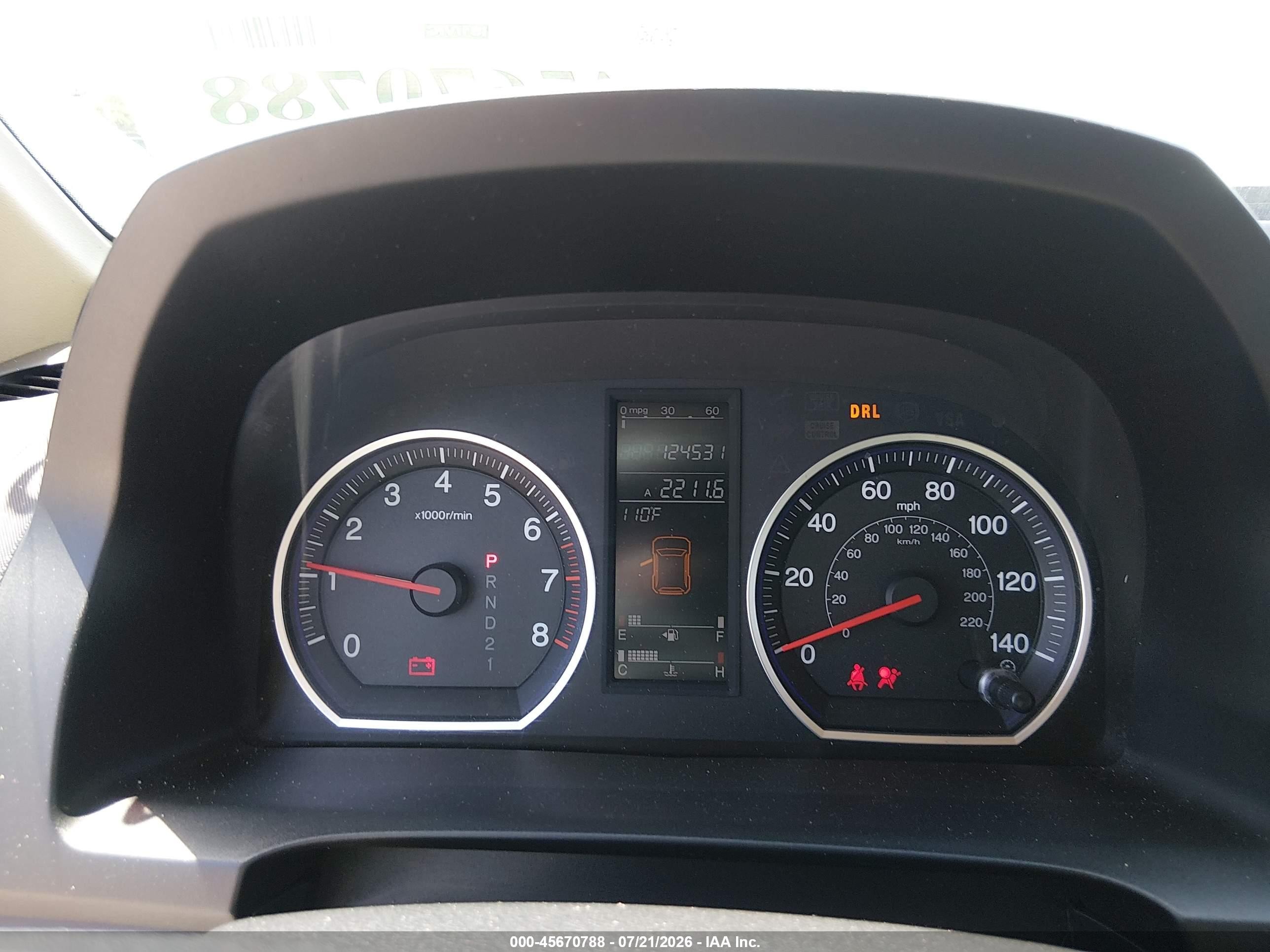 2007 Honda Cr-v Ex Gray vin: JHLRE48537C024689
